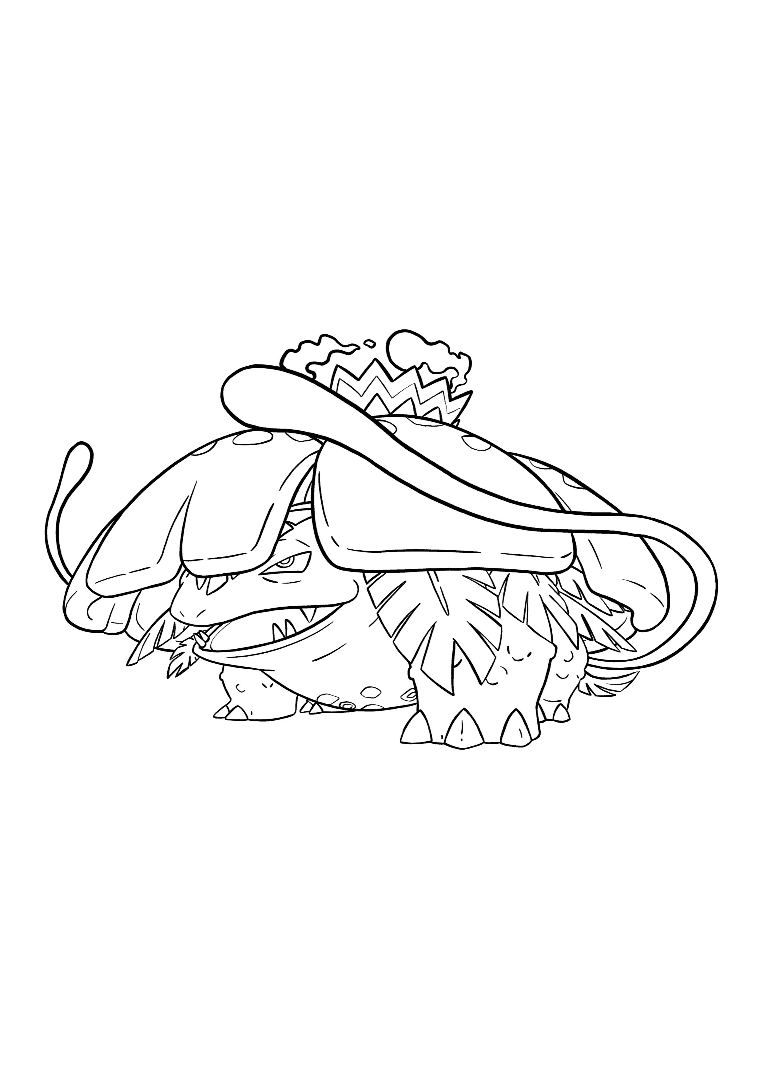 Pokémon Gigantamax Venusaur coloring page