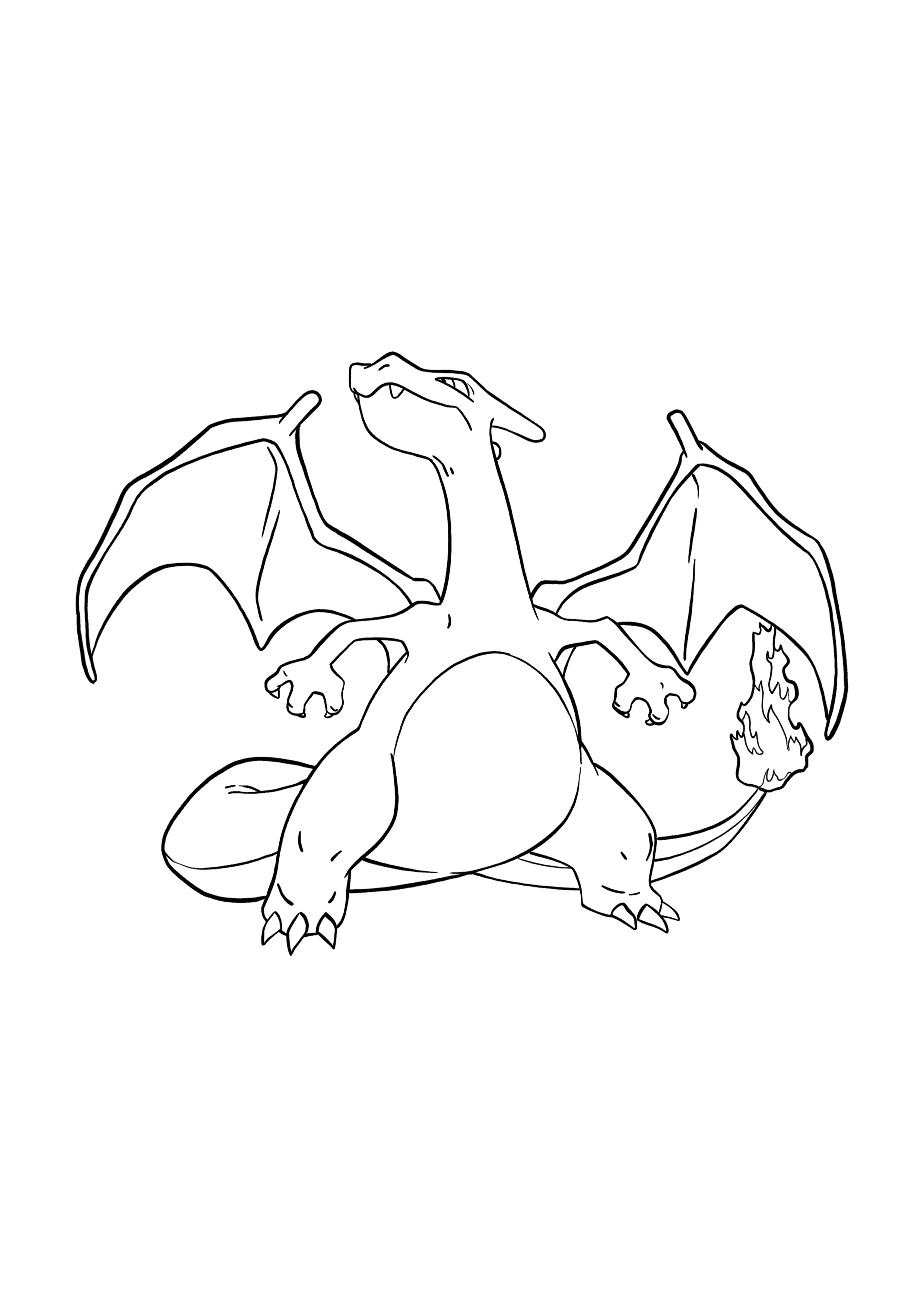 Pokémon Charizard coloring page
