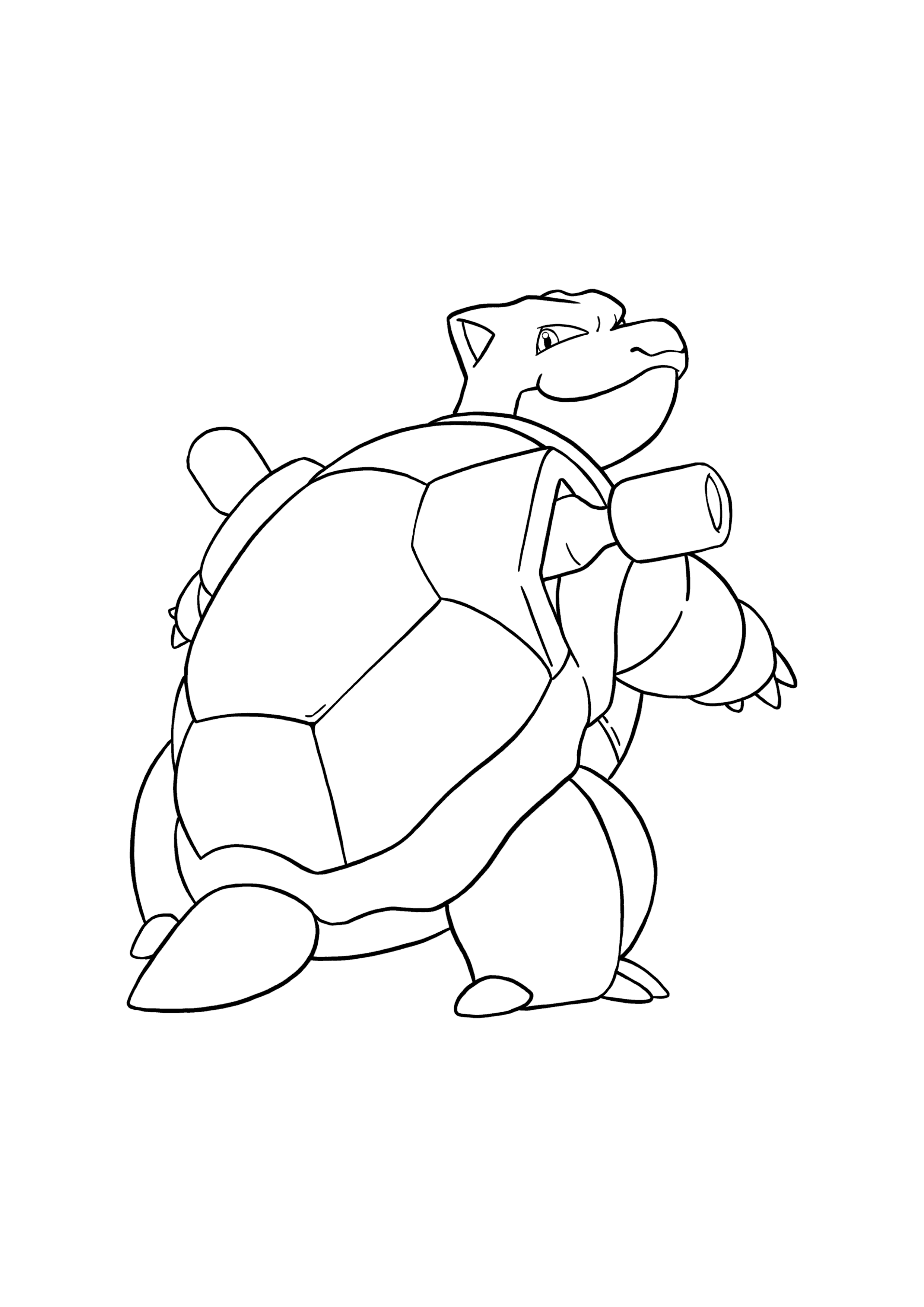 Pokémon Blastoise coloring page