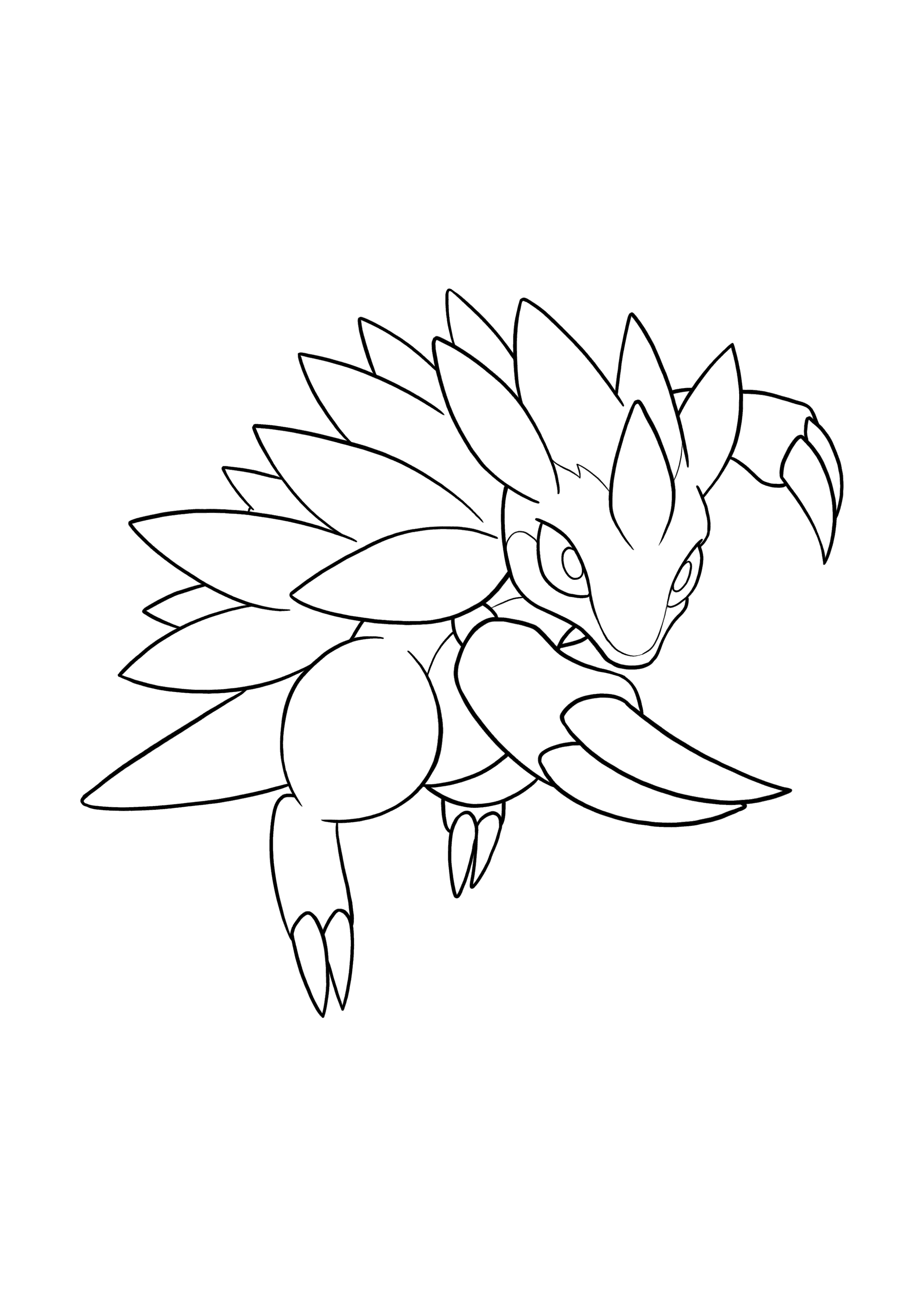 Pokémon Sandslash coloring page
