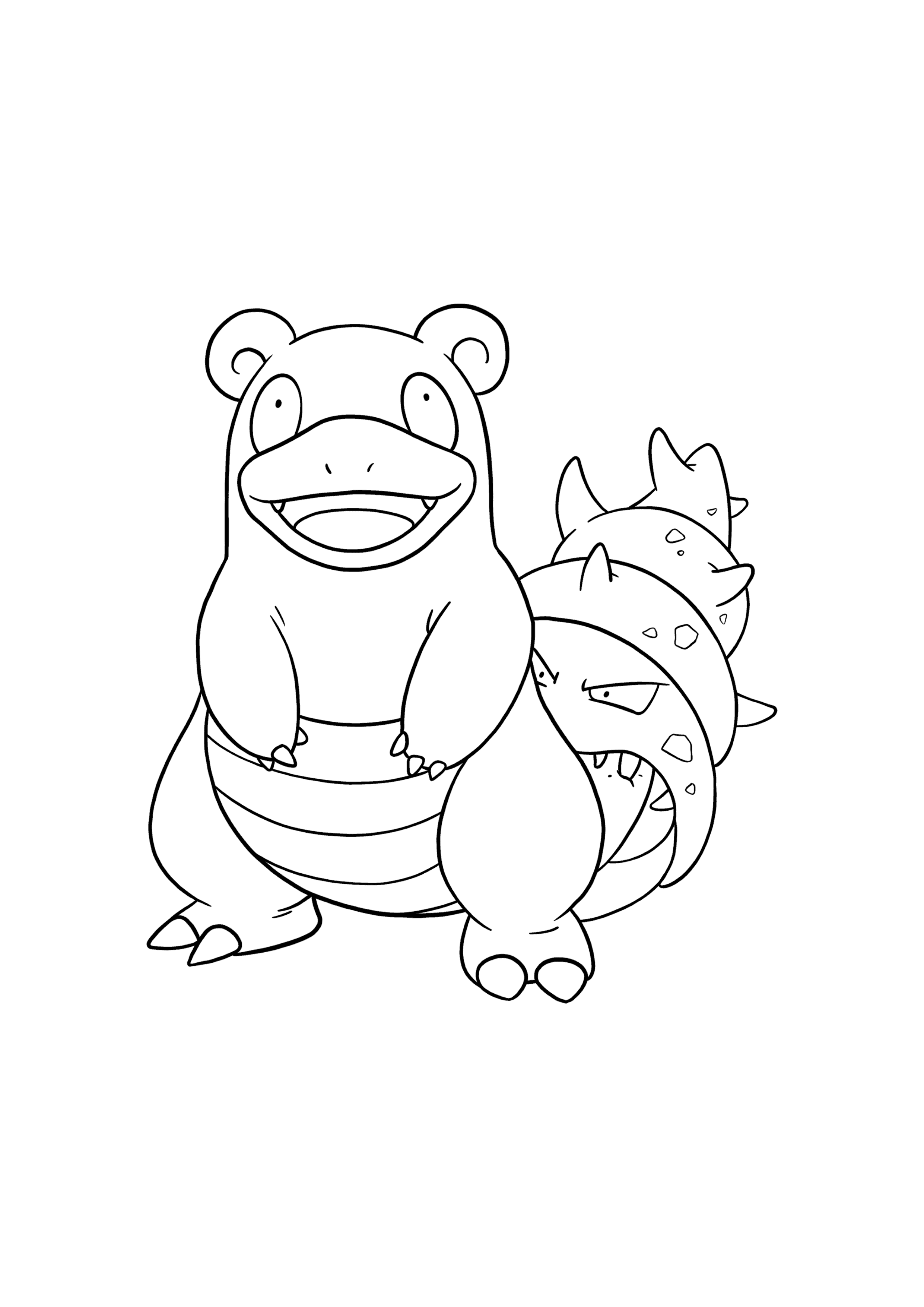 Pokémon Slowbro coloring page