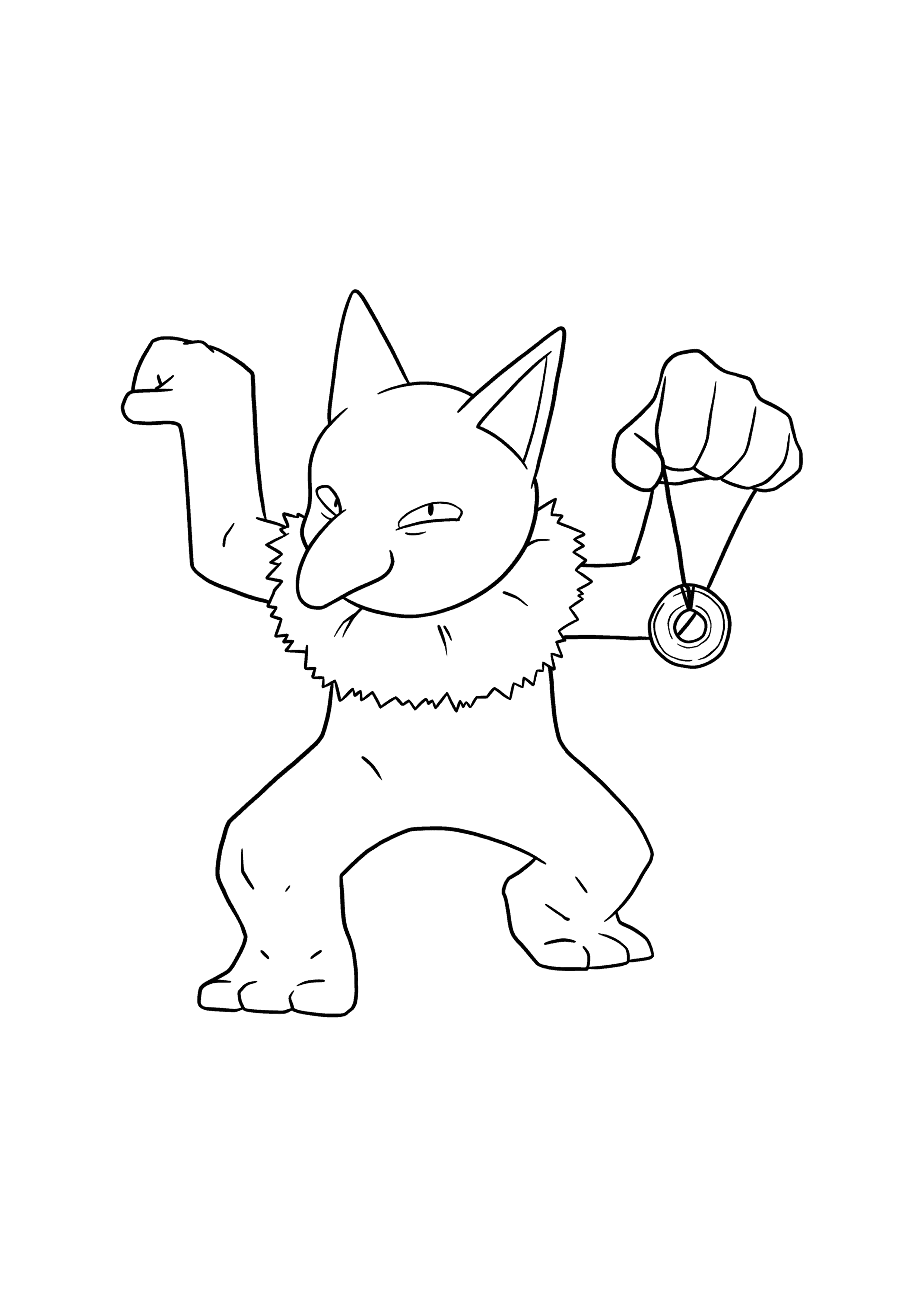 Pokémon Hypno coloring page