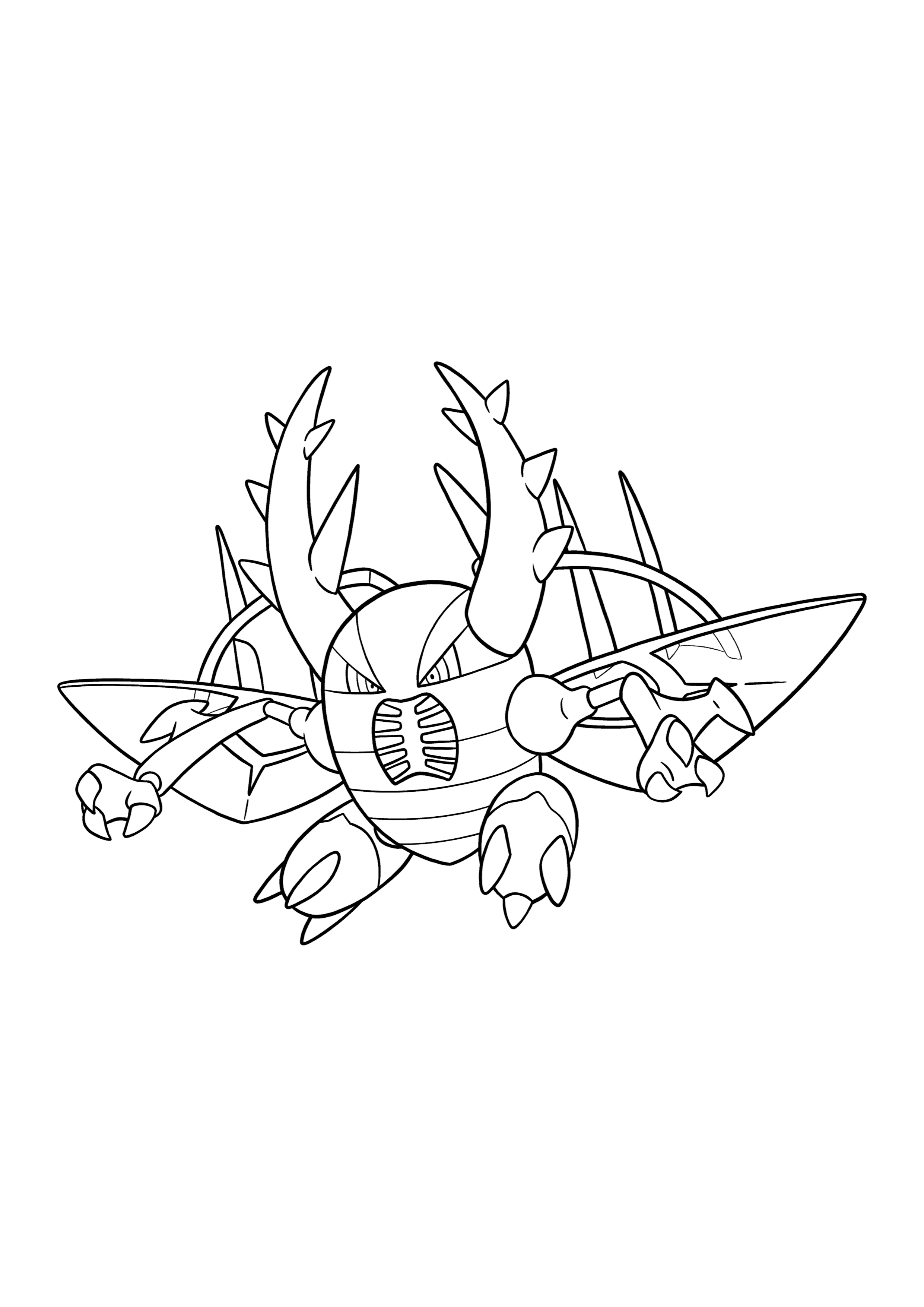 Pokémon Mega Pinsir coloring page