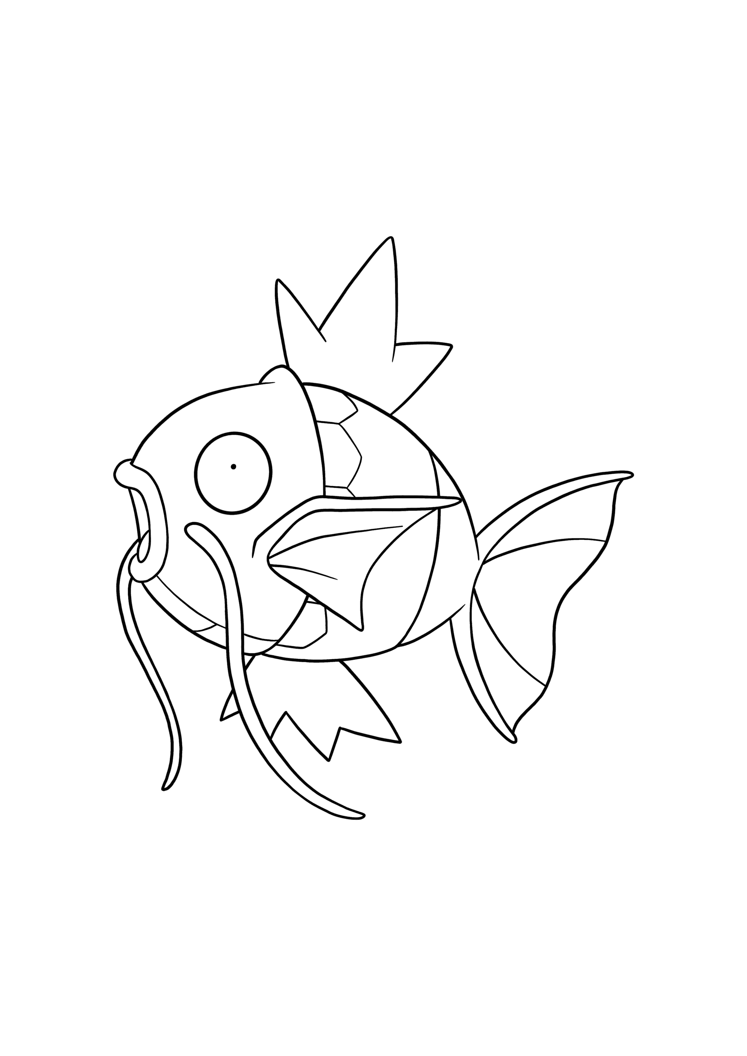 Pokémon Magikarp coloring page