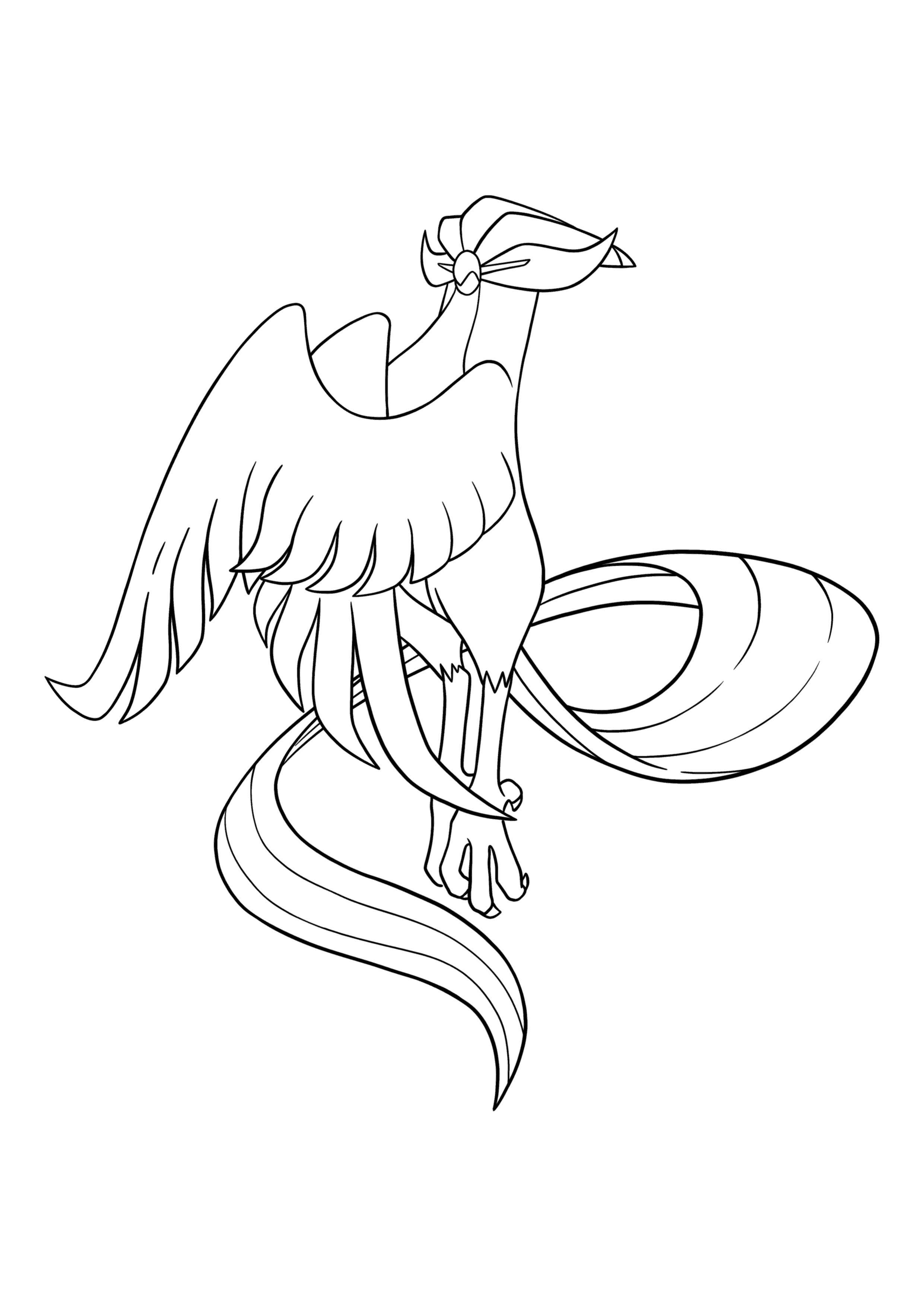 Pokémon Galarian Articuno coloring page