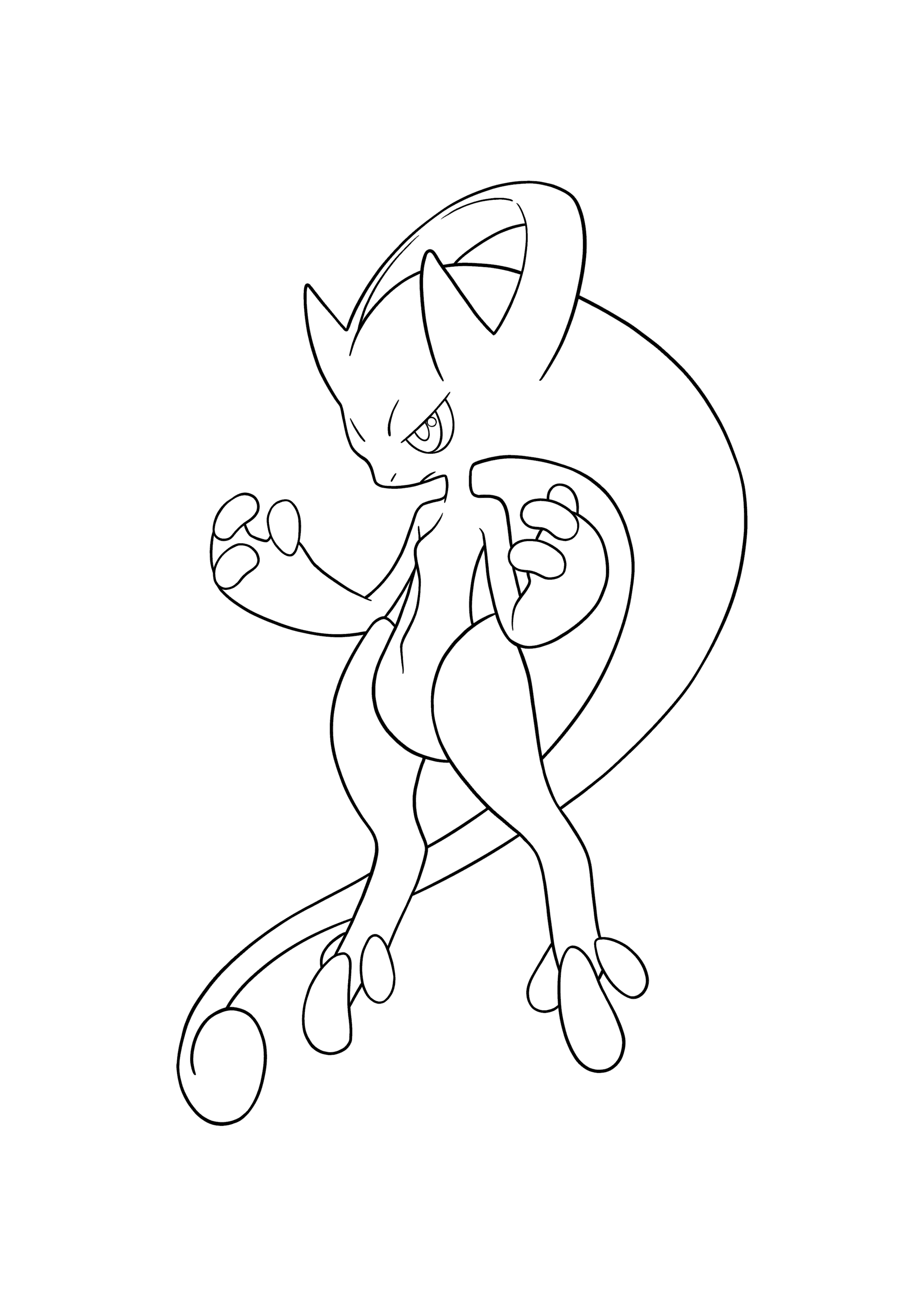Pokémon Mega Mewtwo Y coloring page