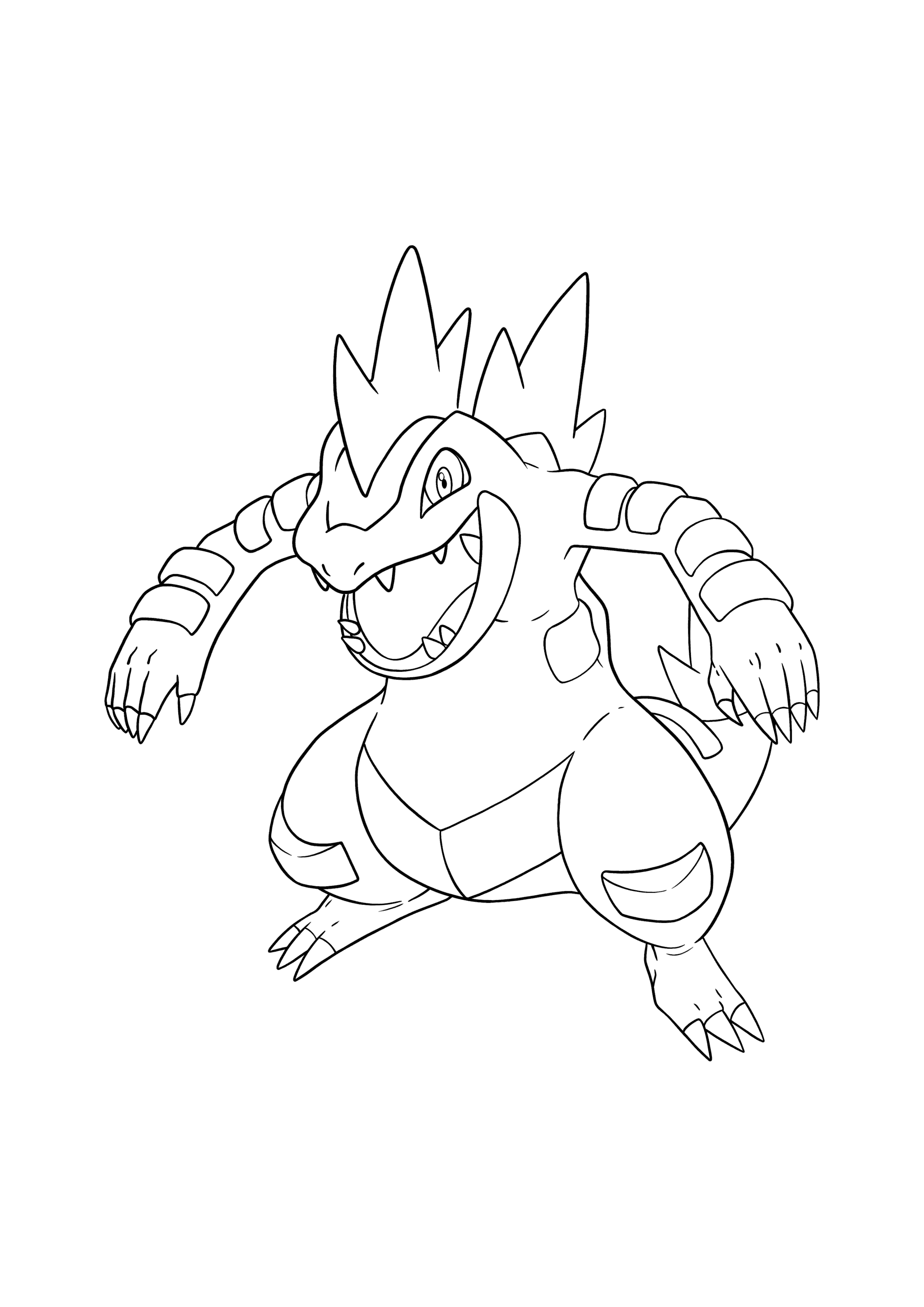 Pokémon Feraligatr coloring page
