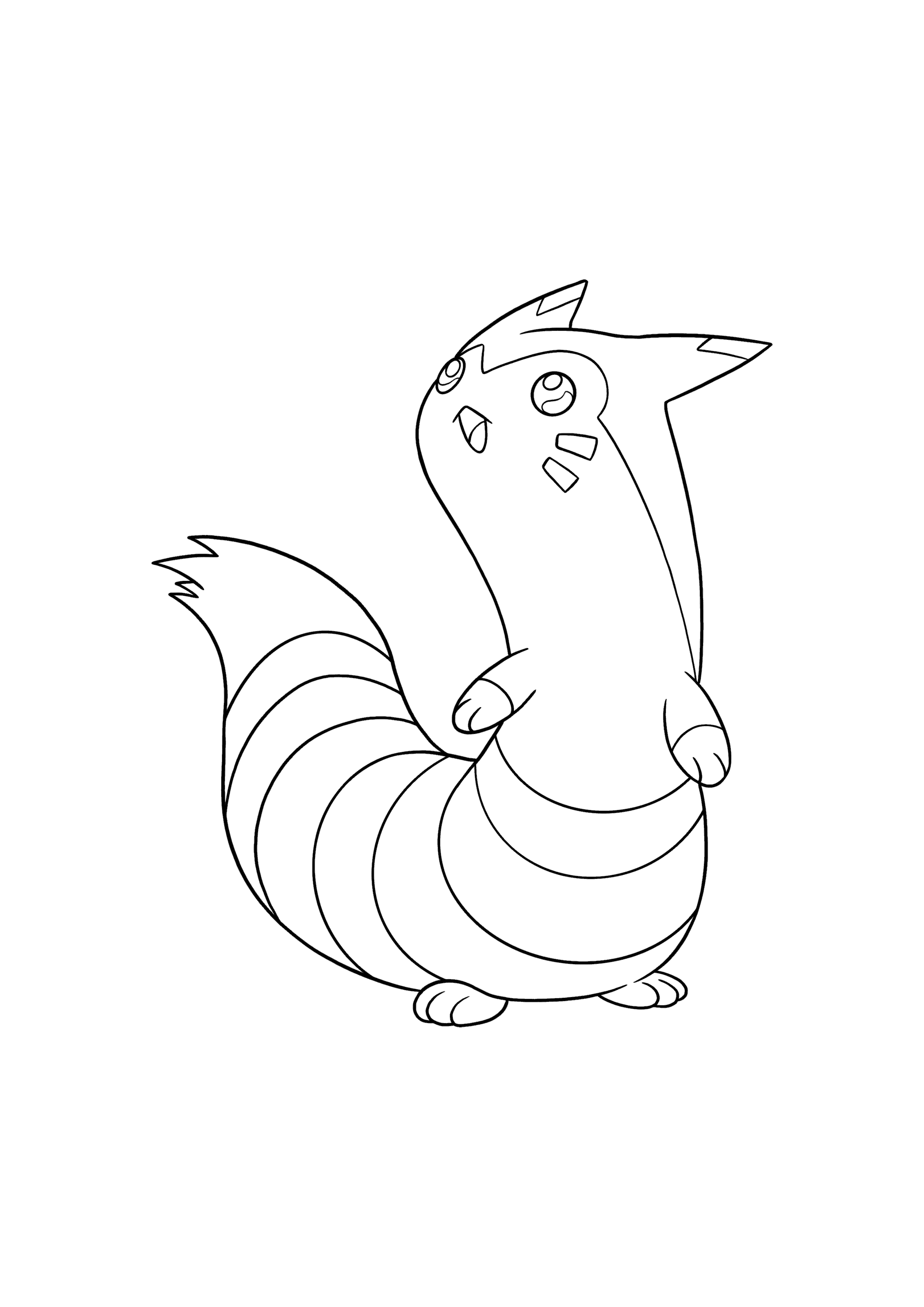 Pokémon Furret coloring page