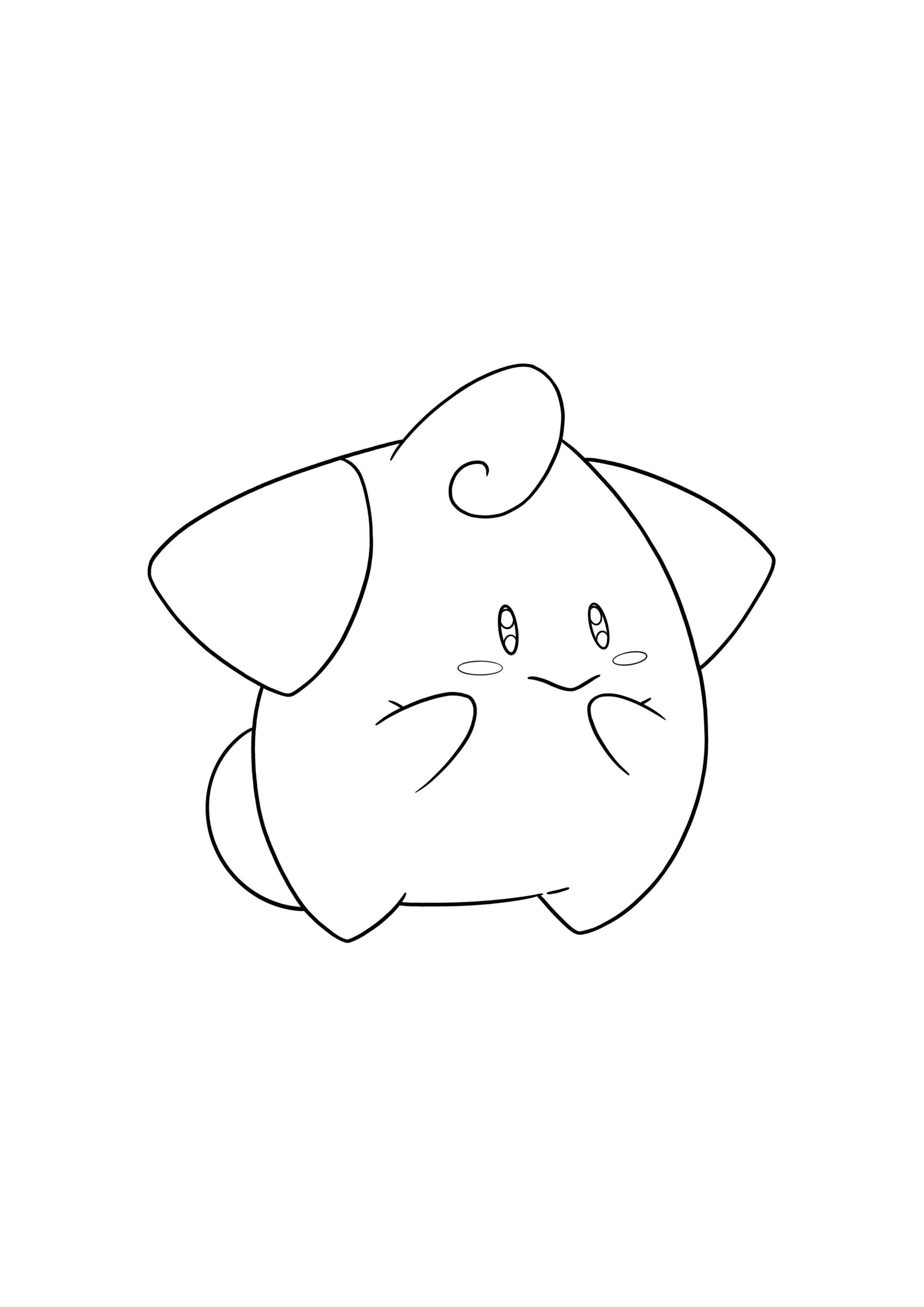 Pokémon Cleffa coloring page