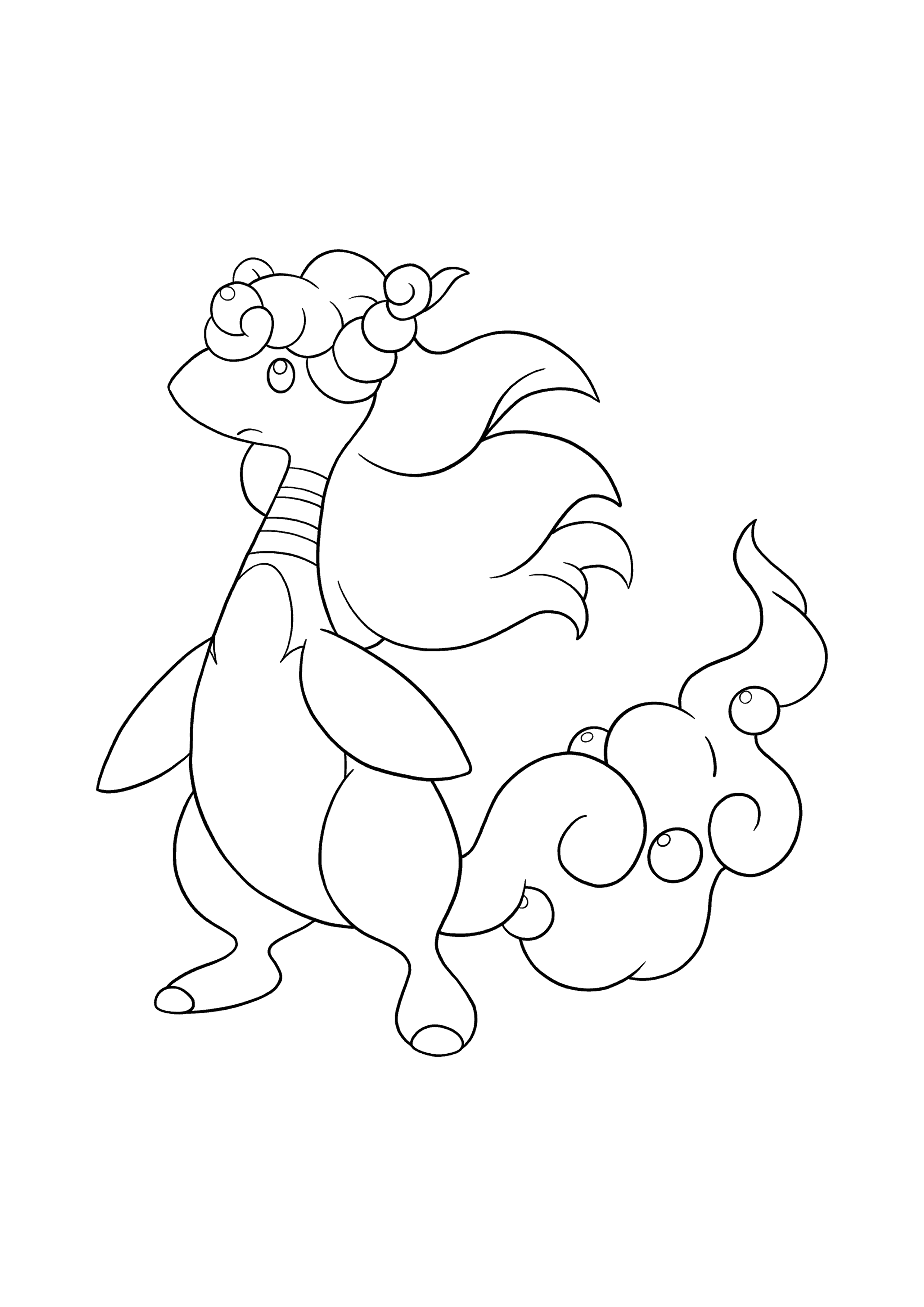 Pokémon Mega Ampharos coloring page
