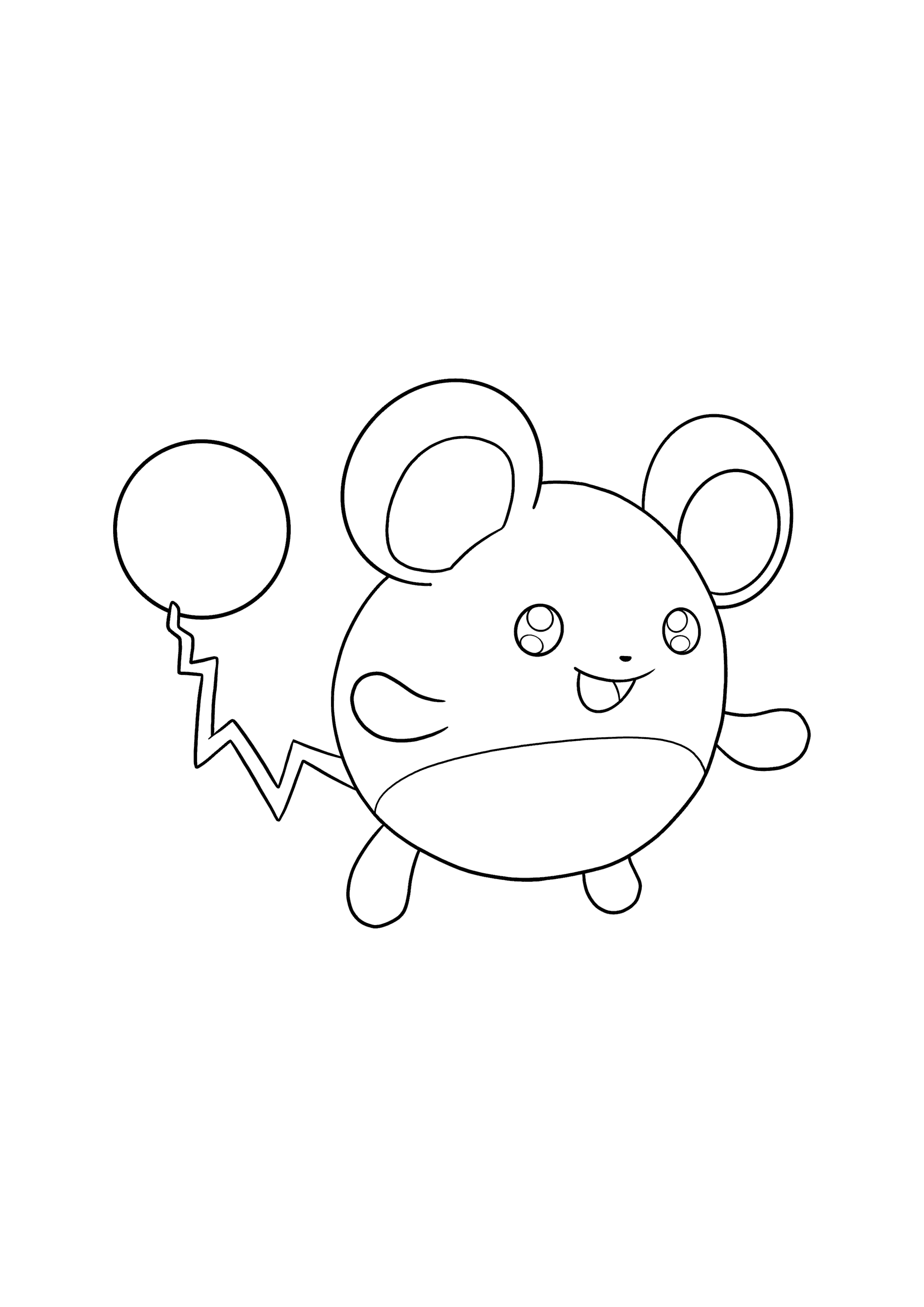 Pokémon Marill coloring page