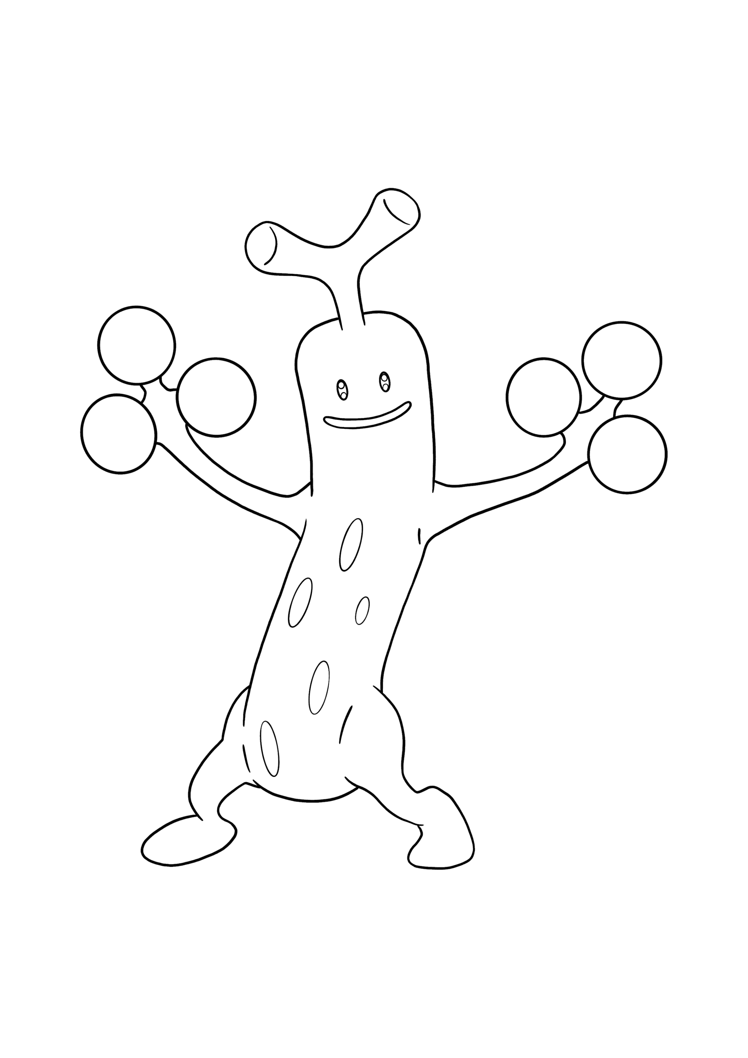 Pokémon Sudowoodo coloring page