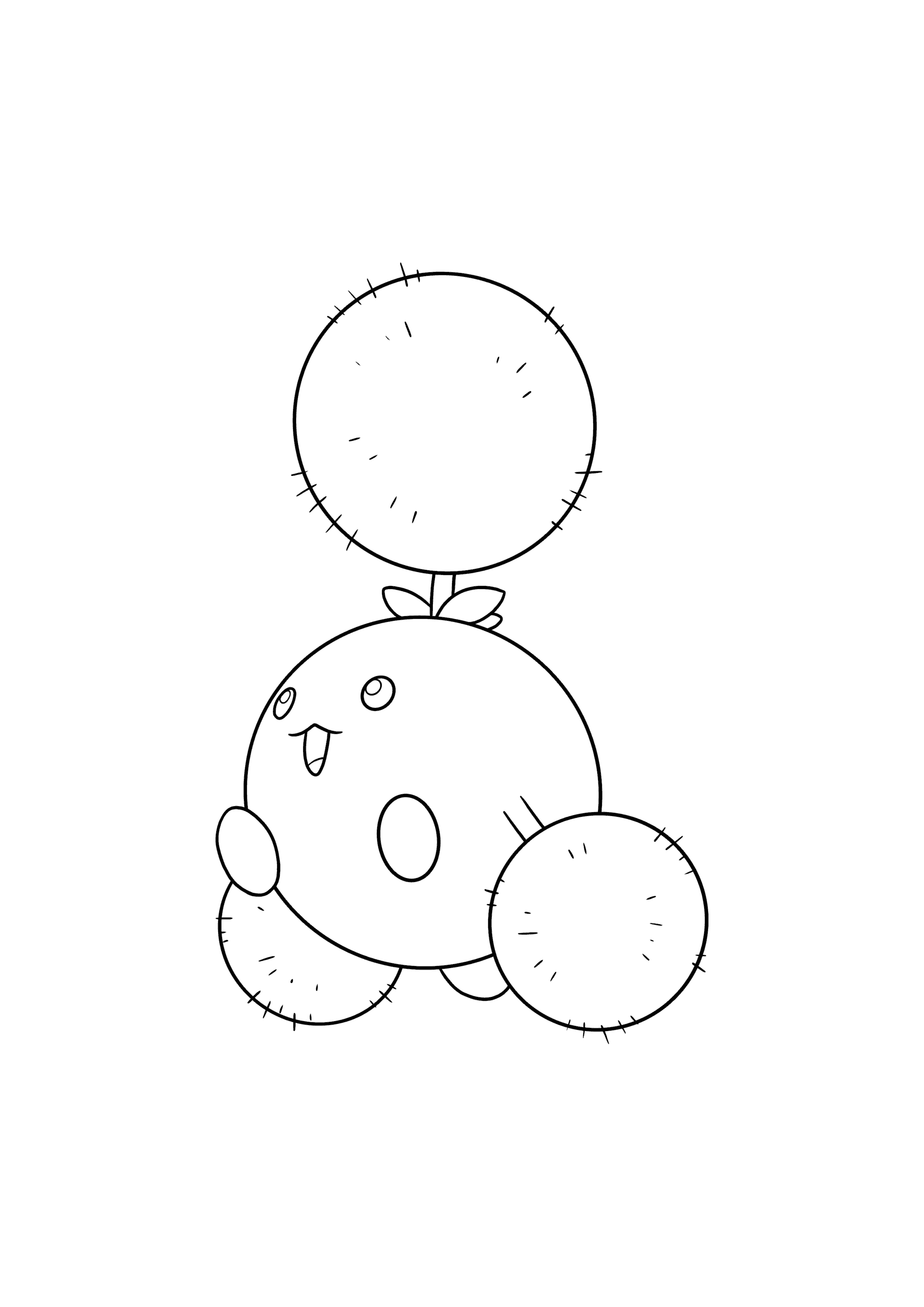 Pokémon Jumpluff coloring page