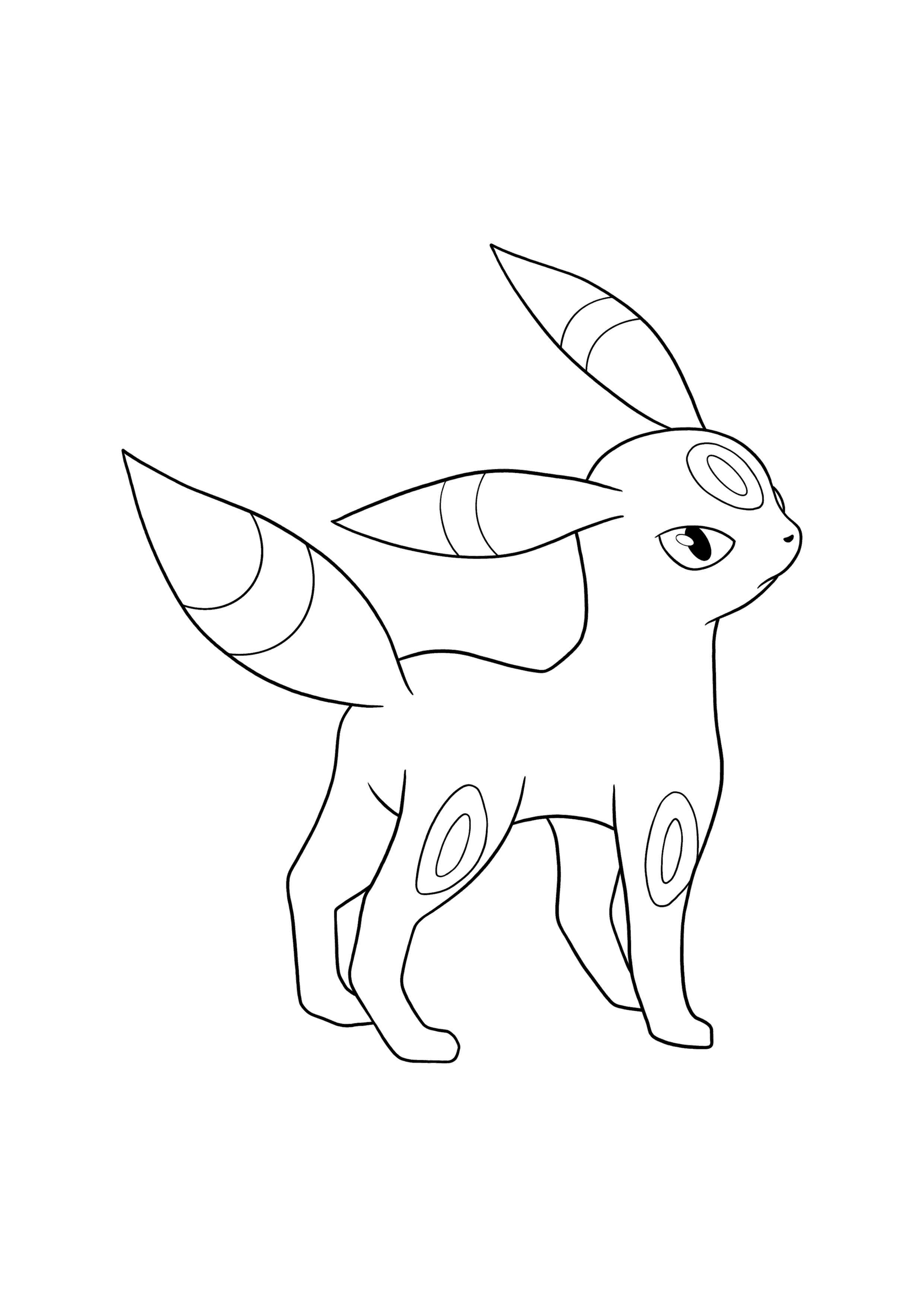 Pokémon Umbreon coloring page
