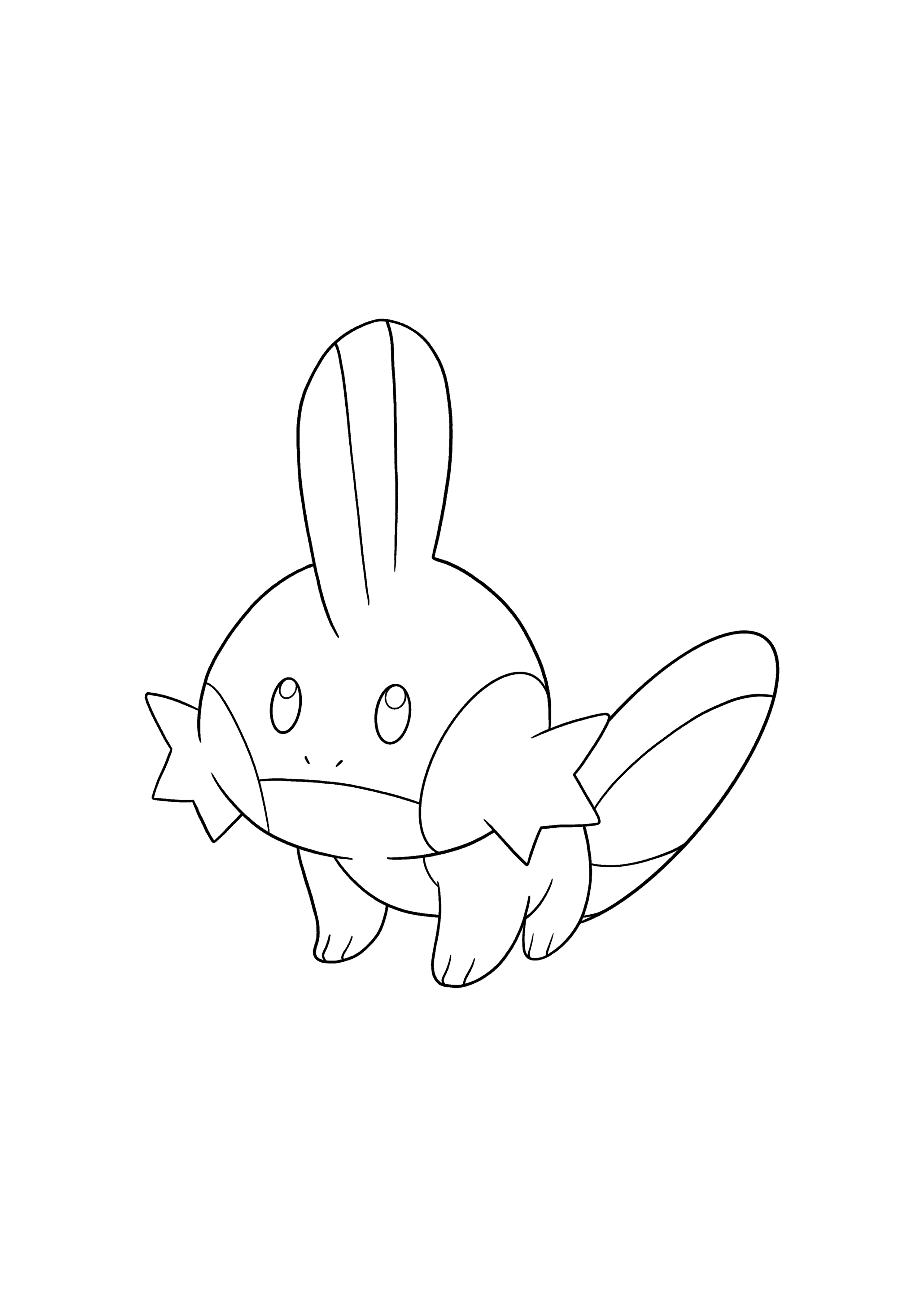 Pokémon Mudkip coloring page