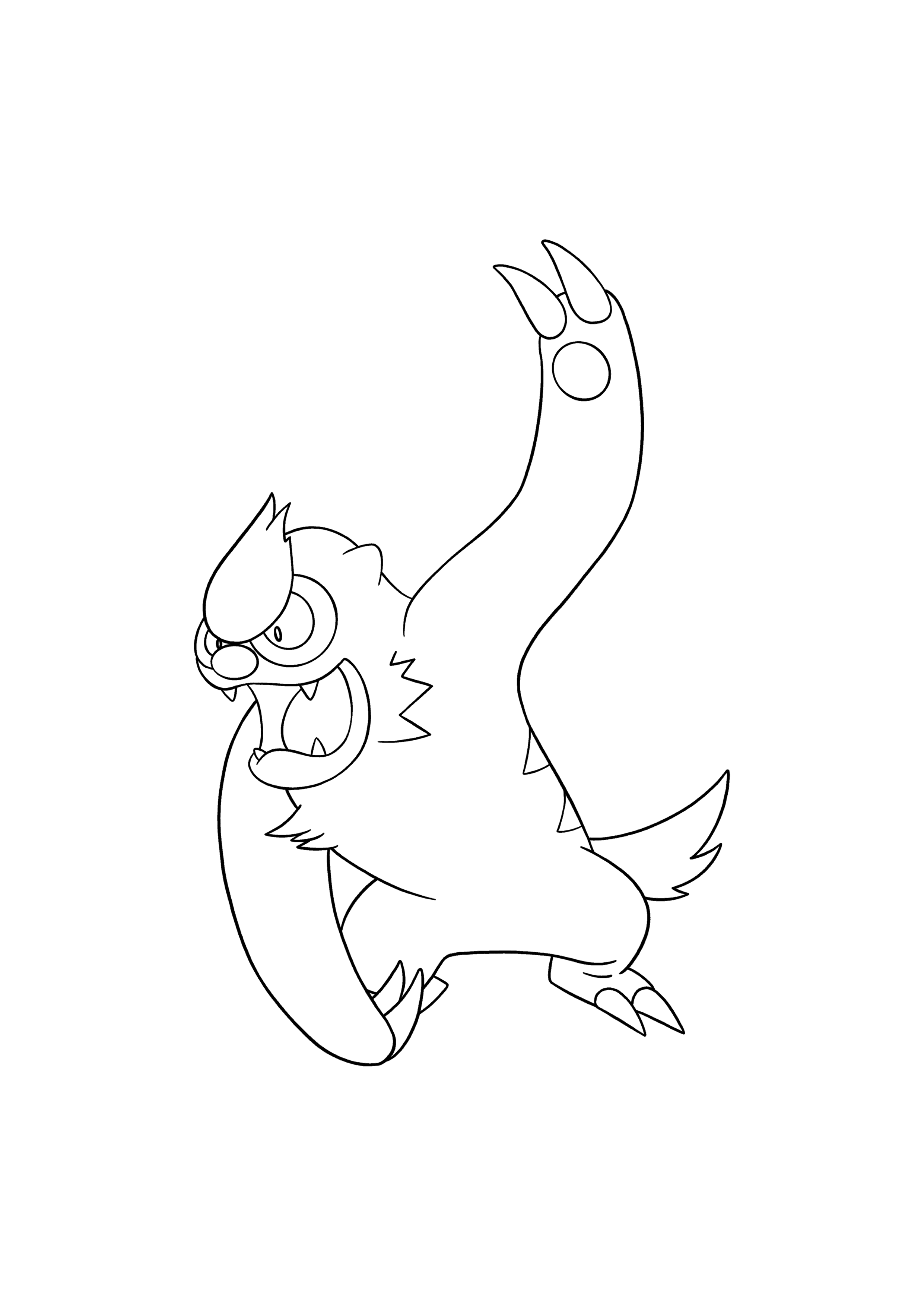 Pokémon Vigoroth coloring page