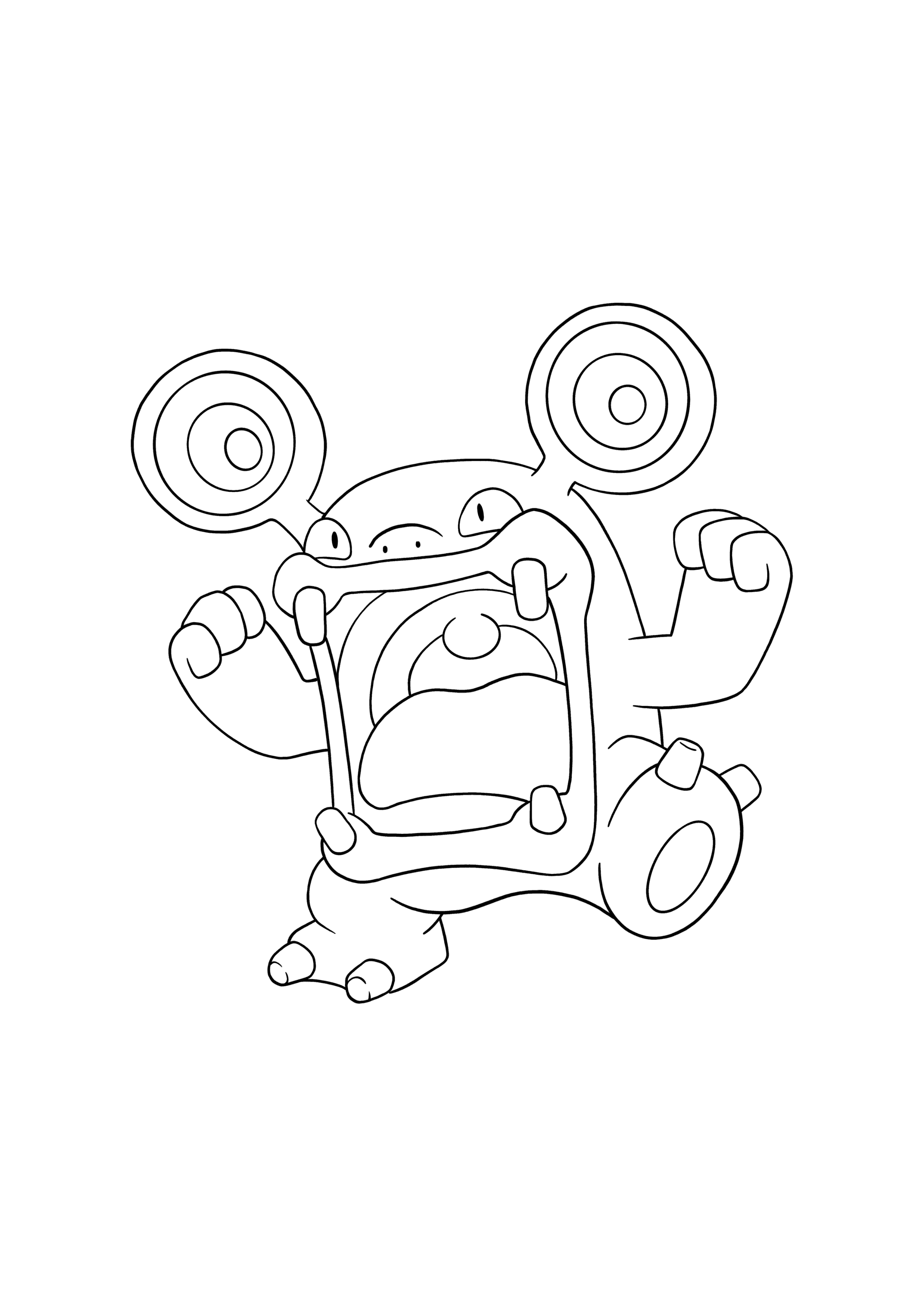 Pokémon Loudred coloring page