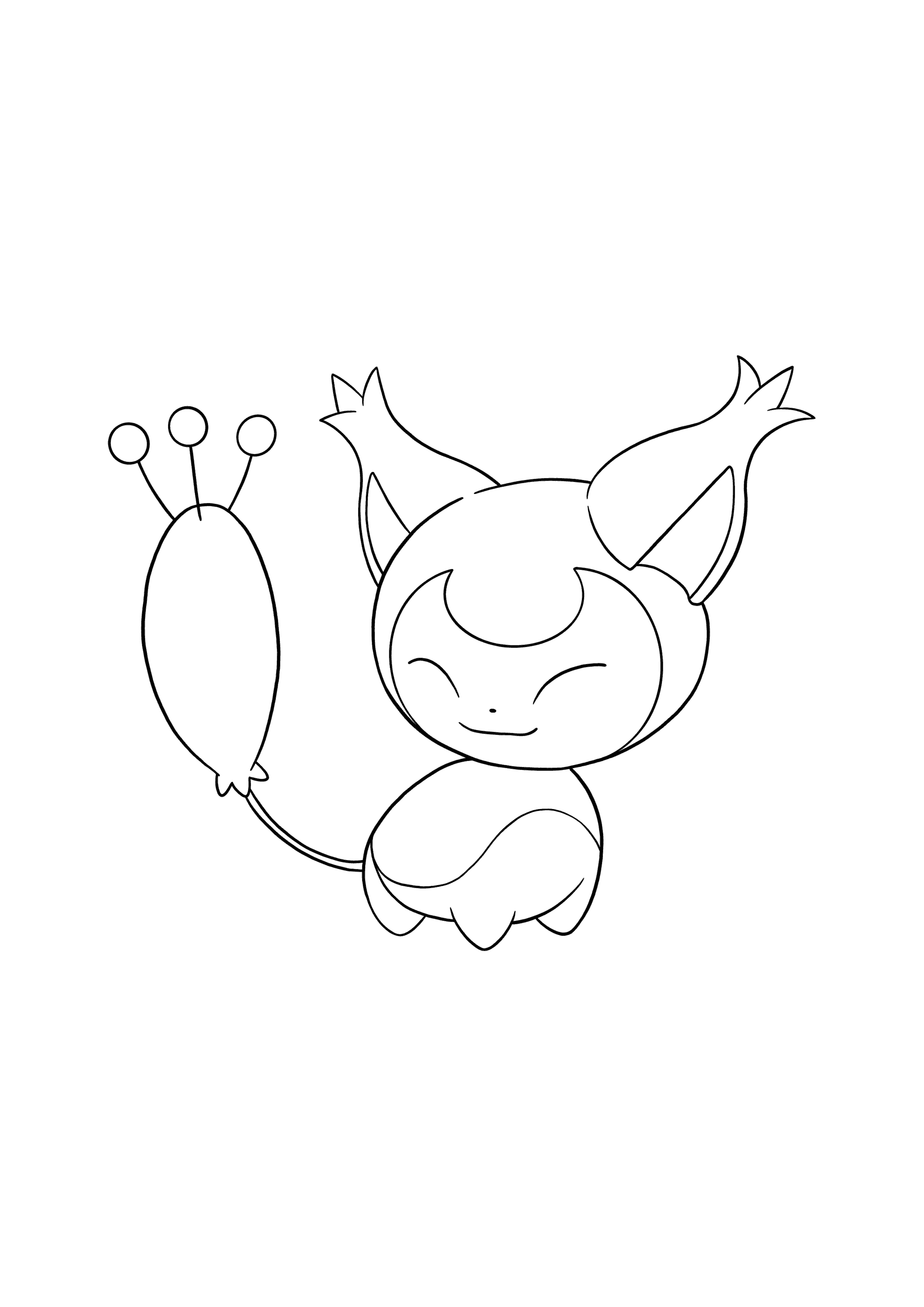 Pokémon Skitty coloring page