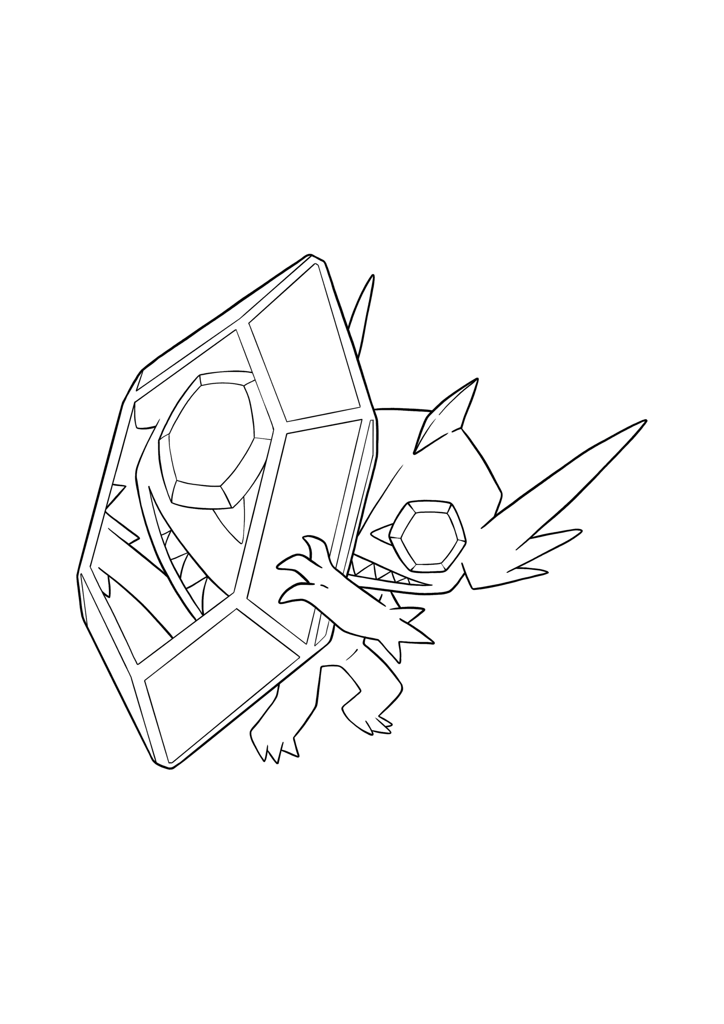 Pokémon Mega Sableye coloring page