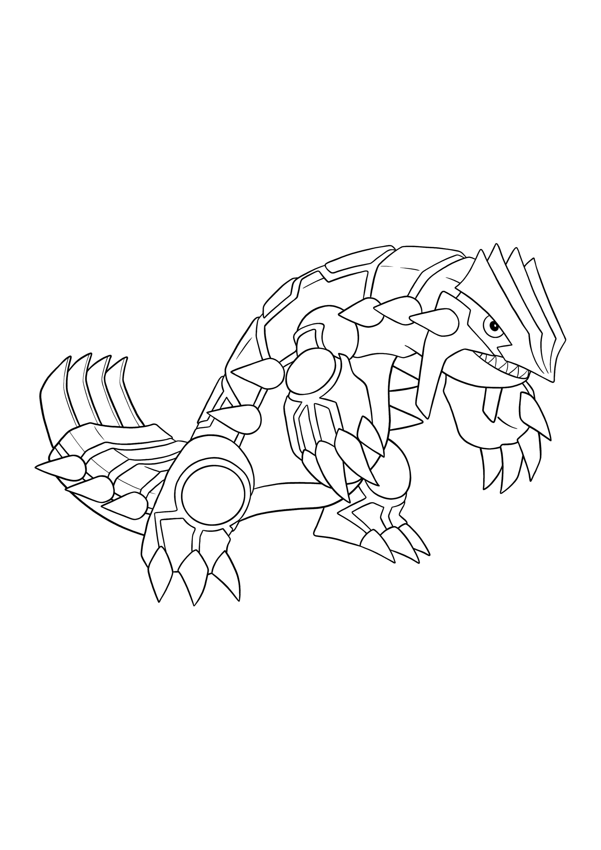 Pokémon Groudon coloring page