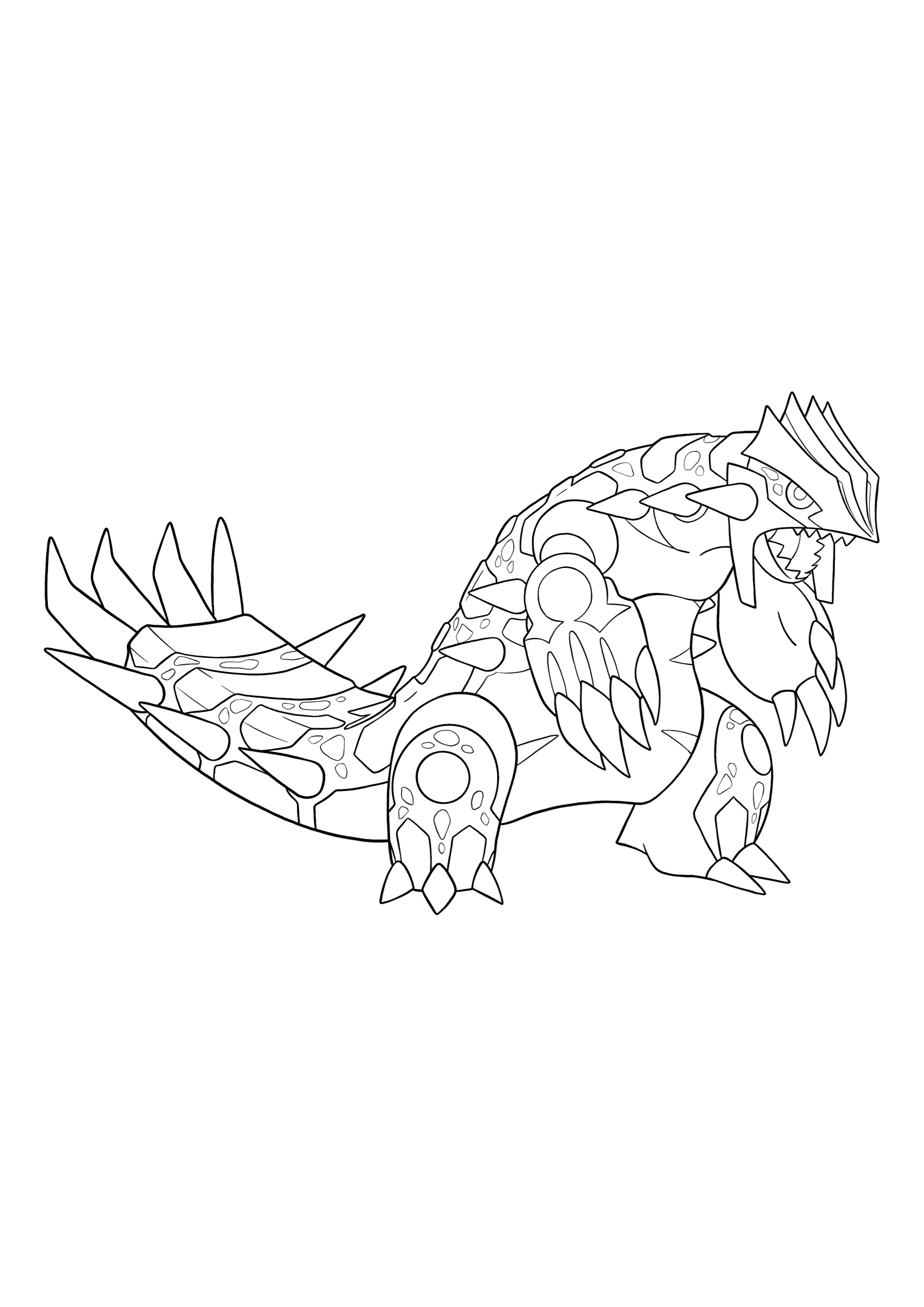 Pokémon Primal Groudon coloring page