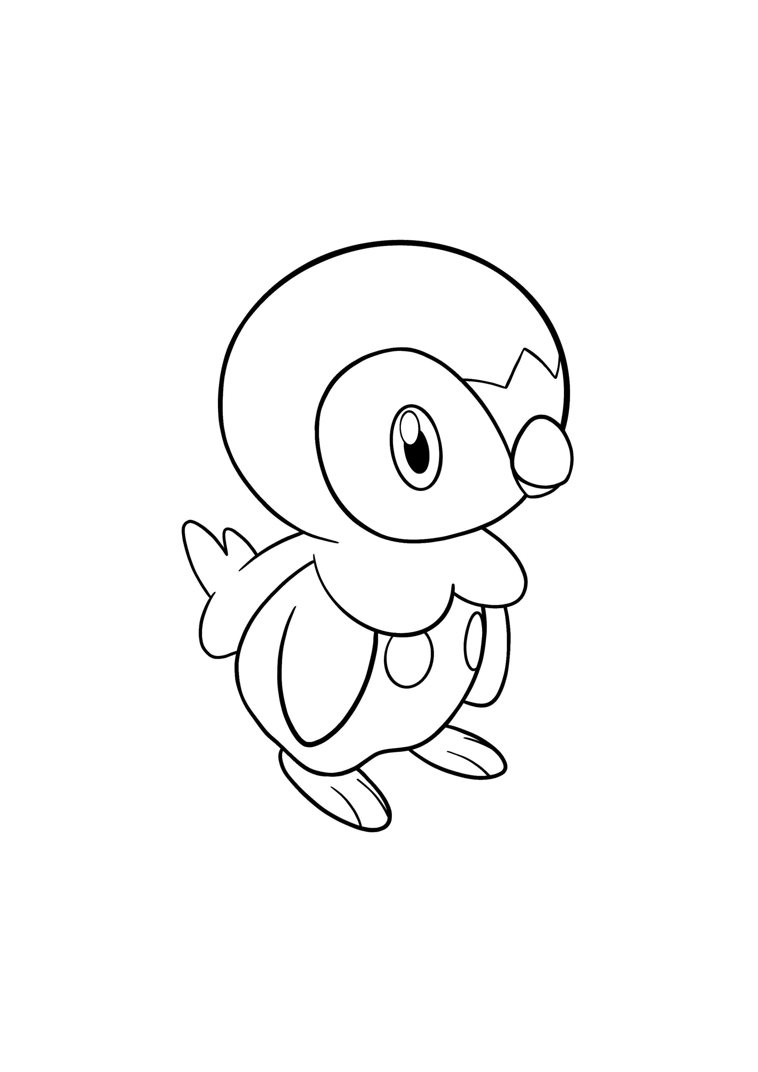 Pokémon Piplup coloring page