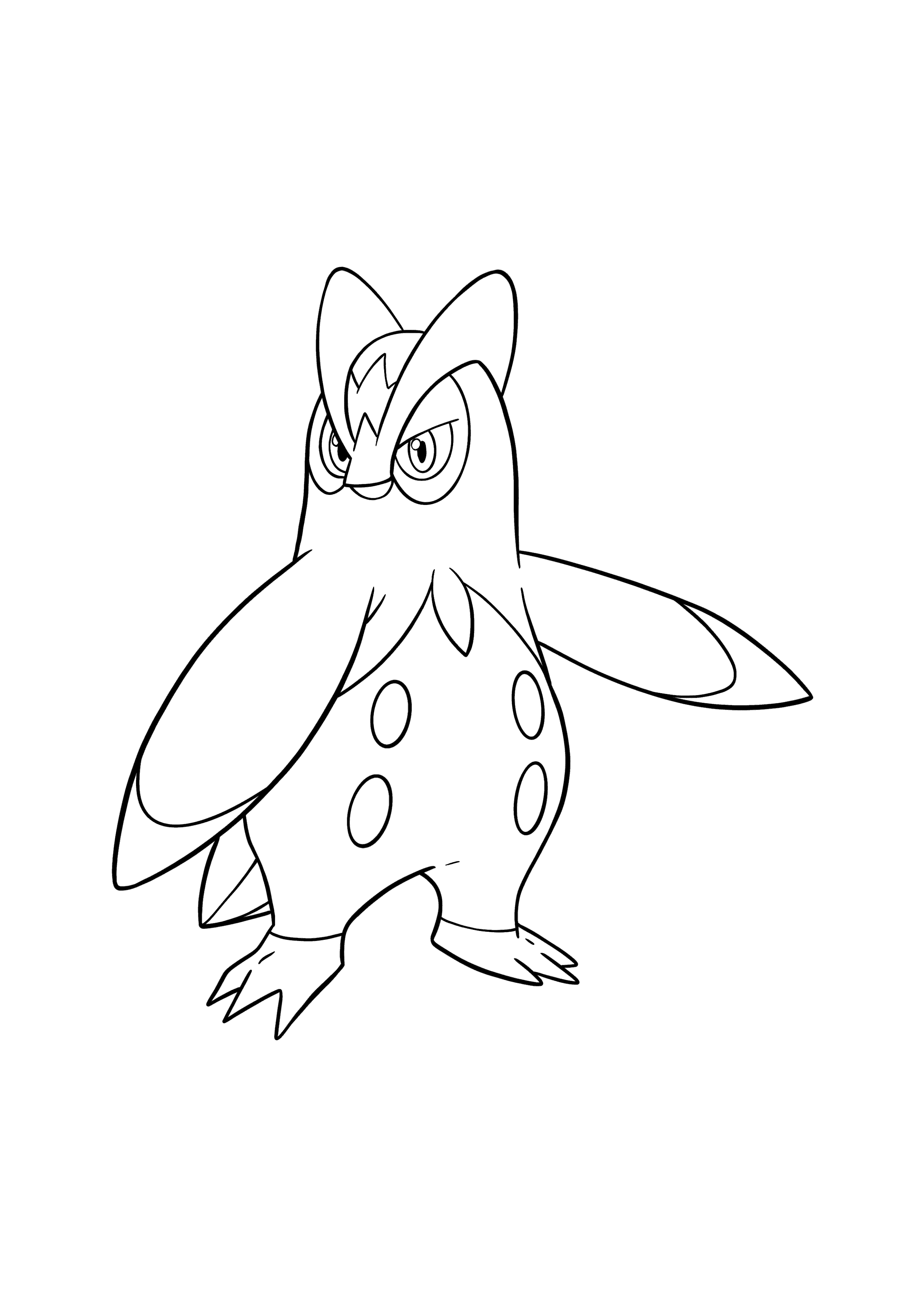 Pokémon Prinplup coloring page