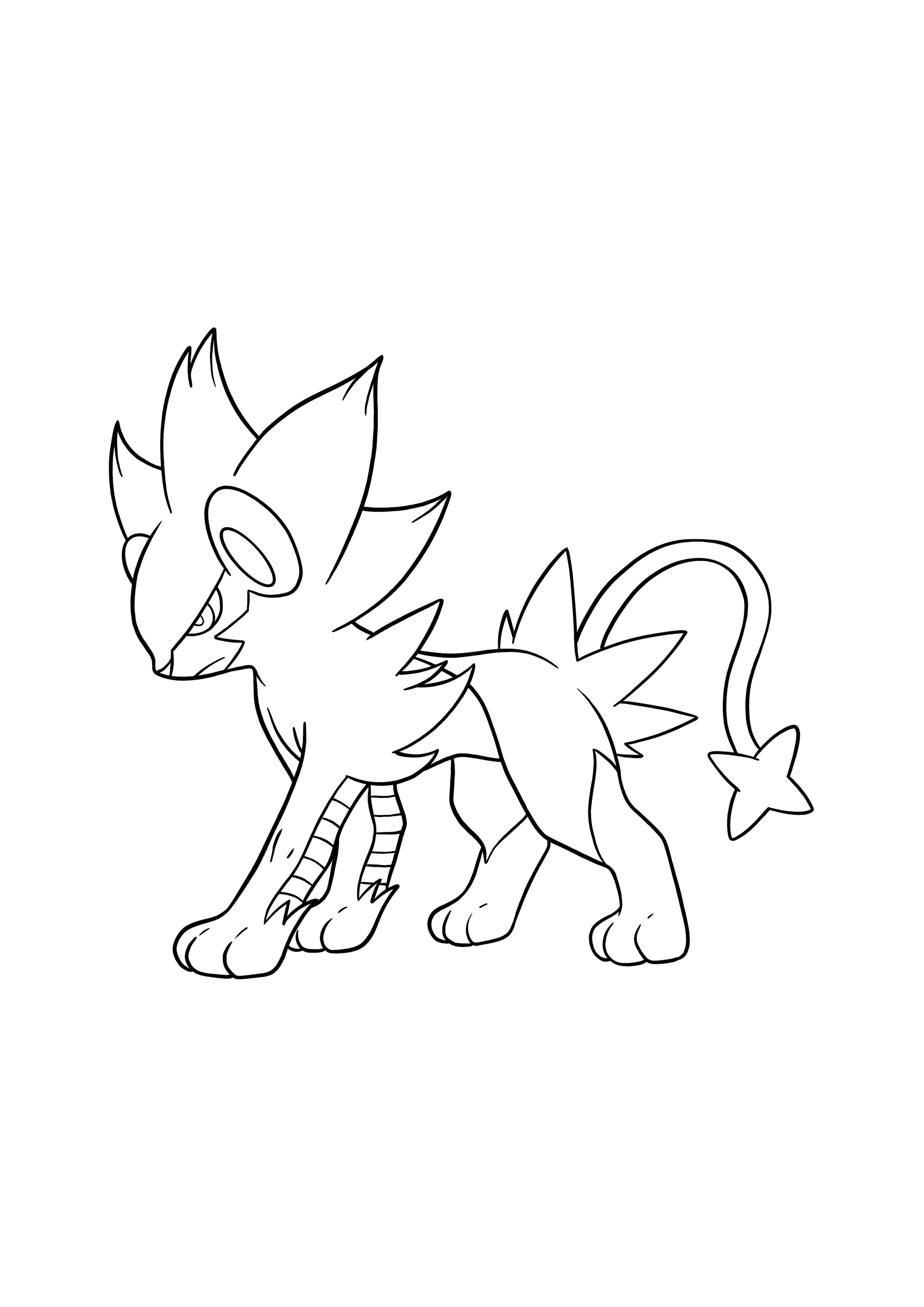 Pokémon Luxray coloring page