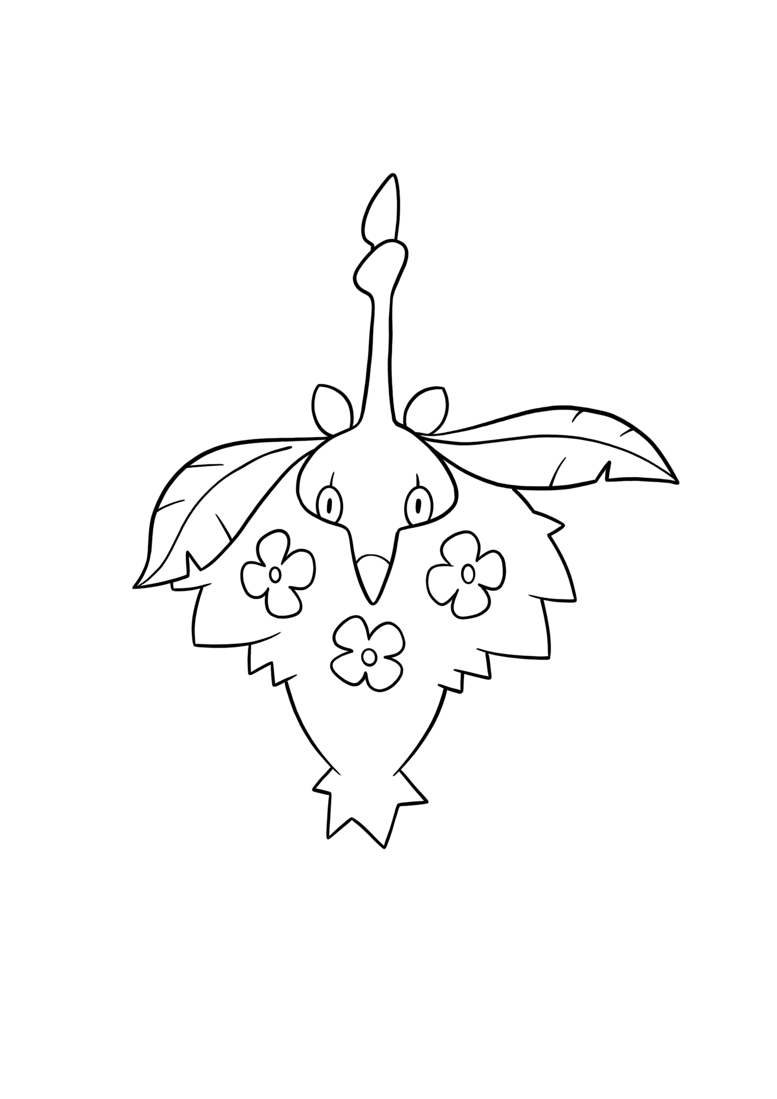 Pokémon Plant Cloak Wormadam coloring page