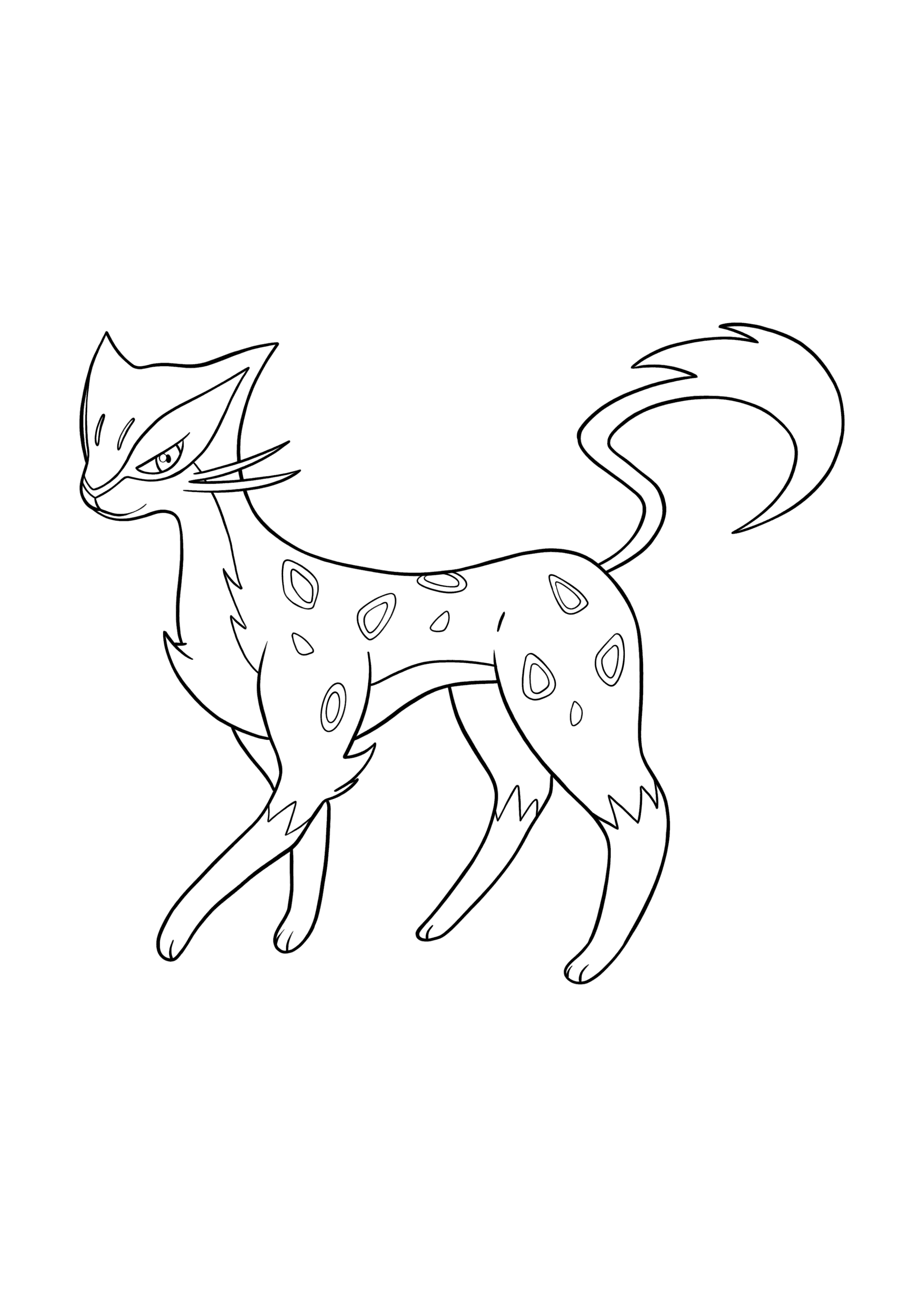 Pokémon Liepard coloring page