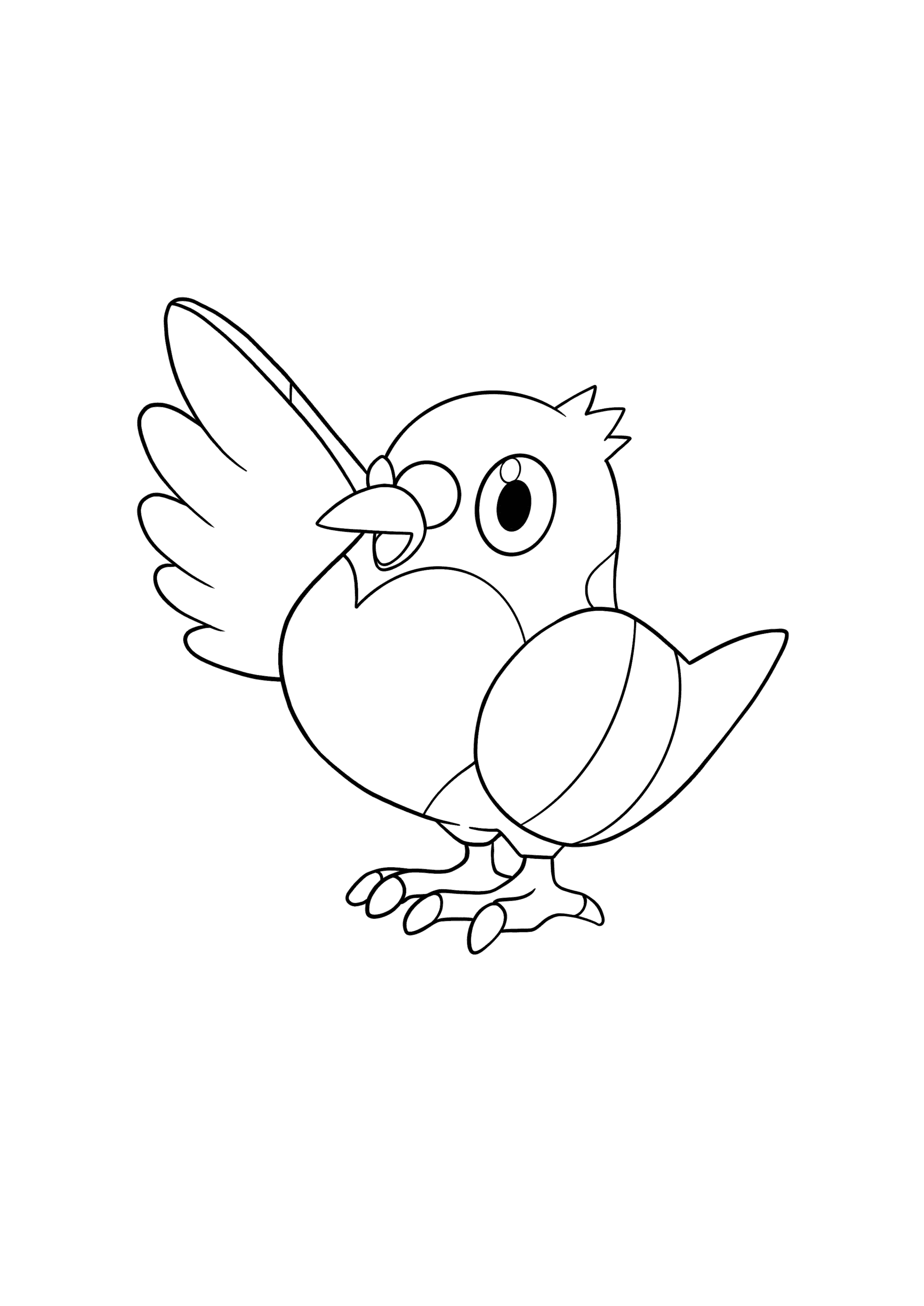 Pokémon Pidove coloring page