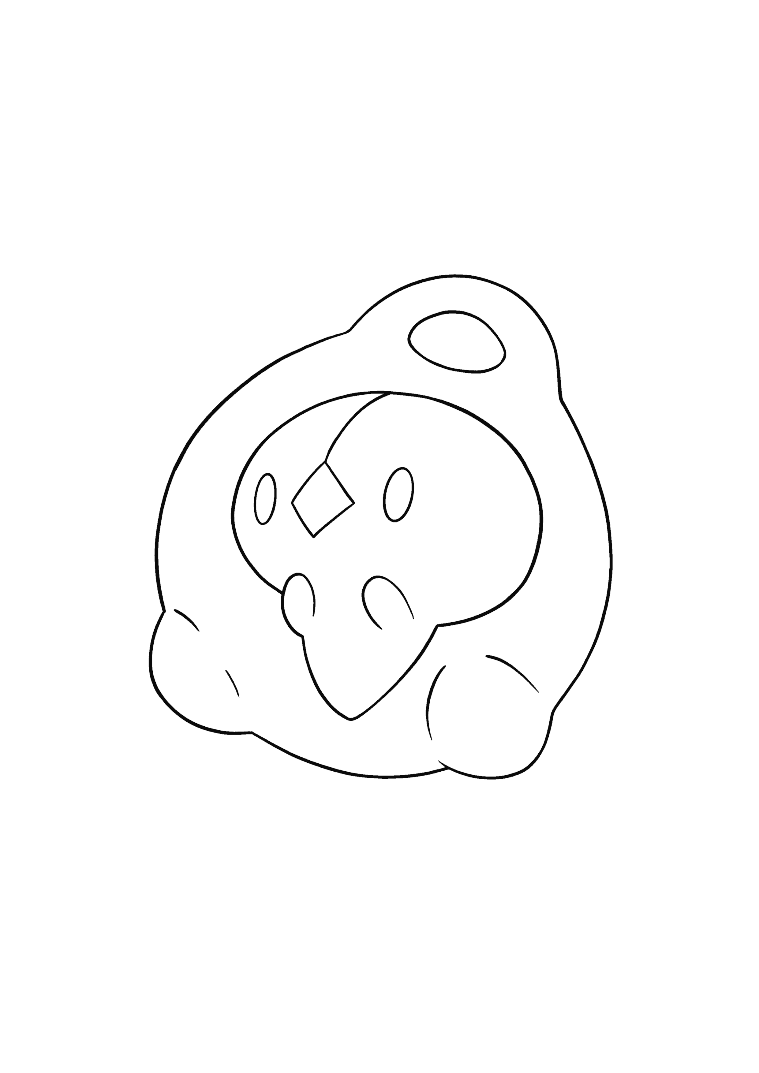 Pokémon Duosion coloring page