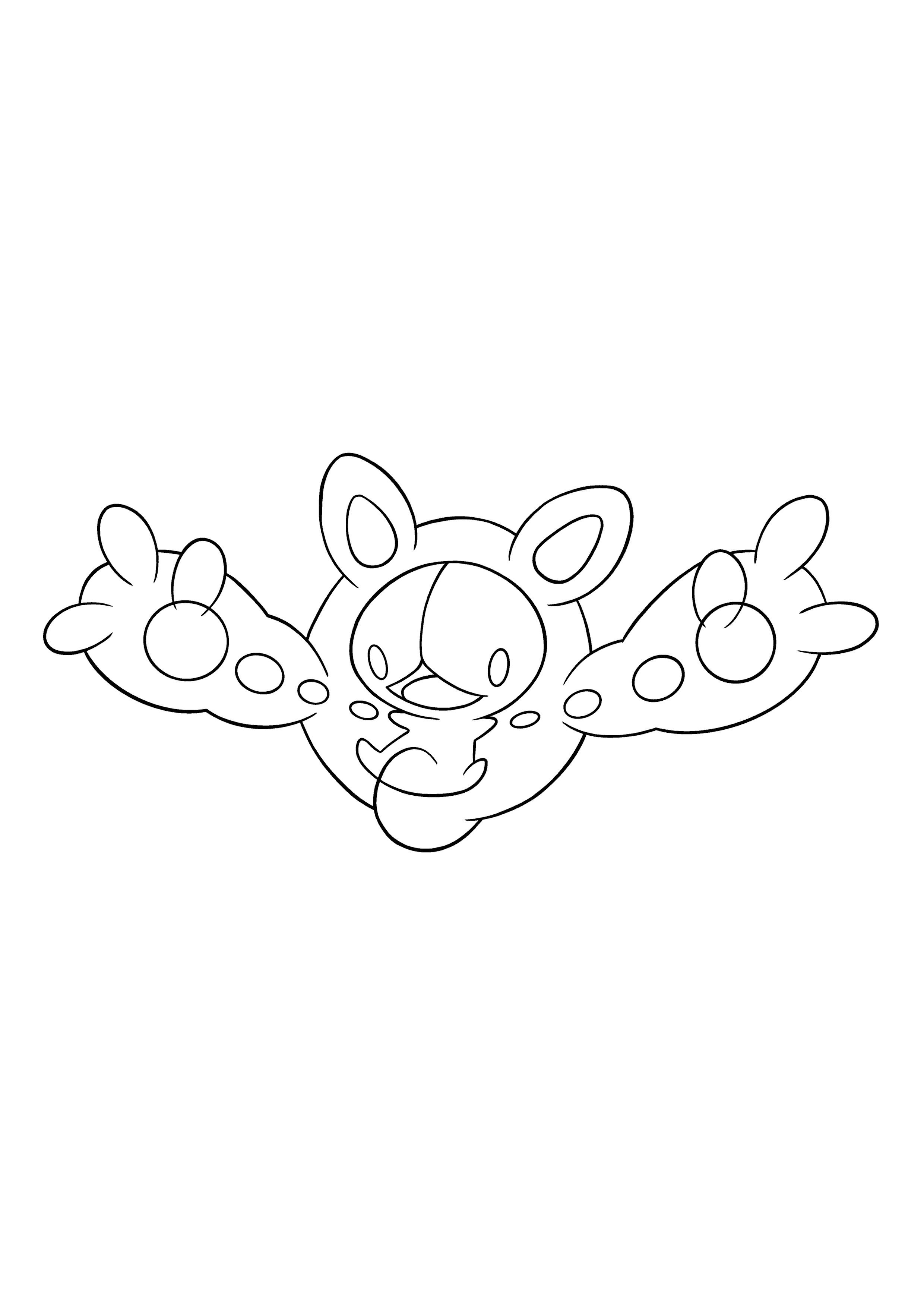Pokémon Reuniclus coloring page