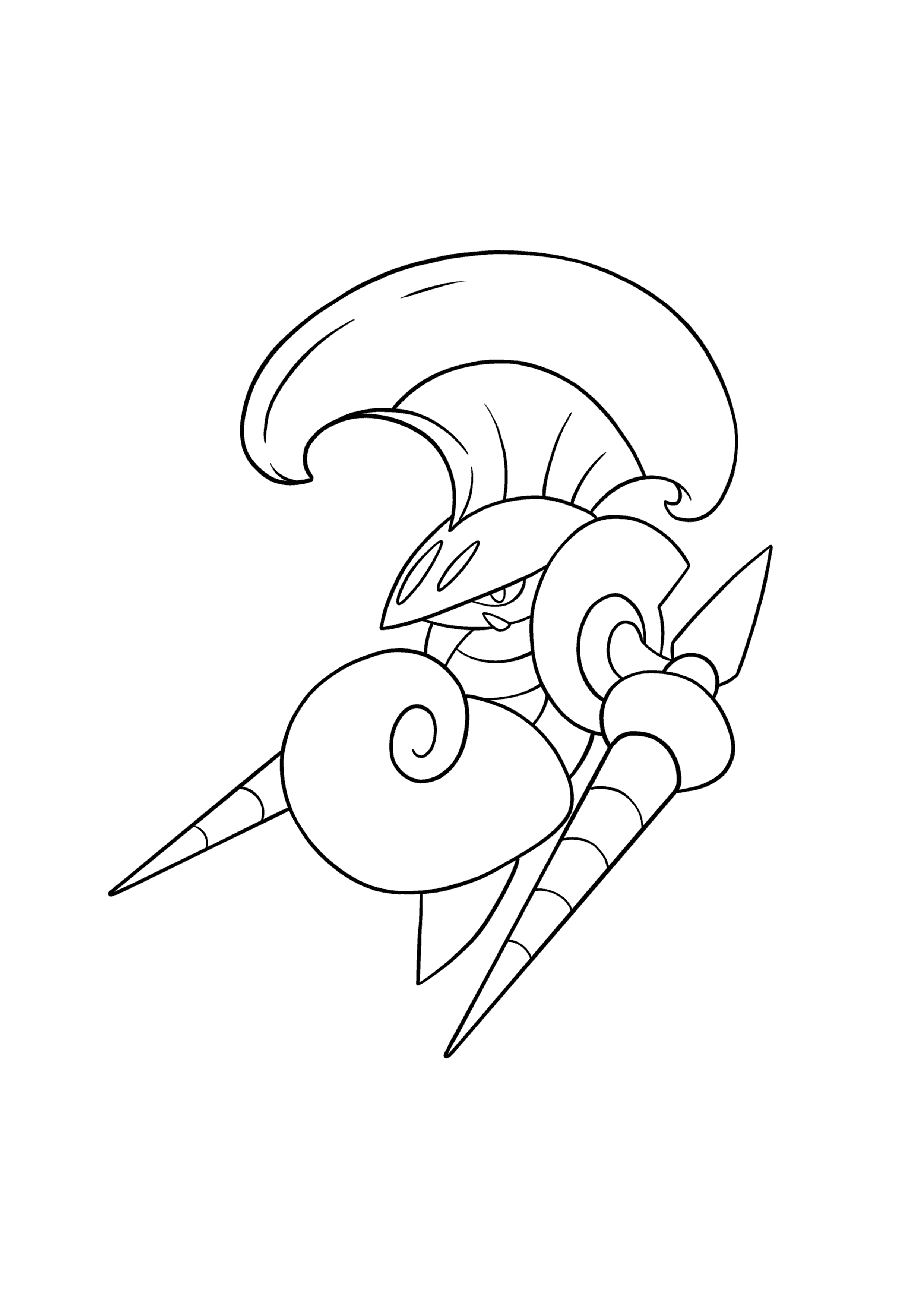 Pokémon Escavalier coloring page