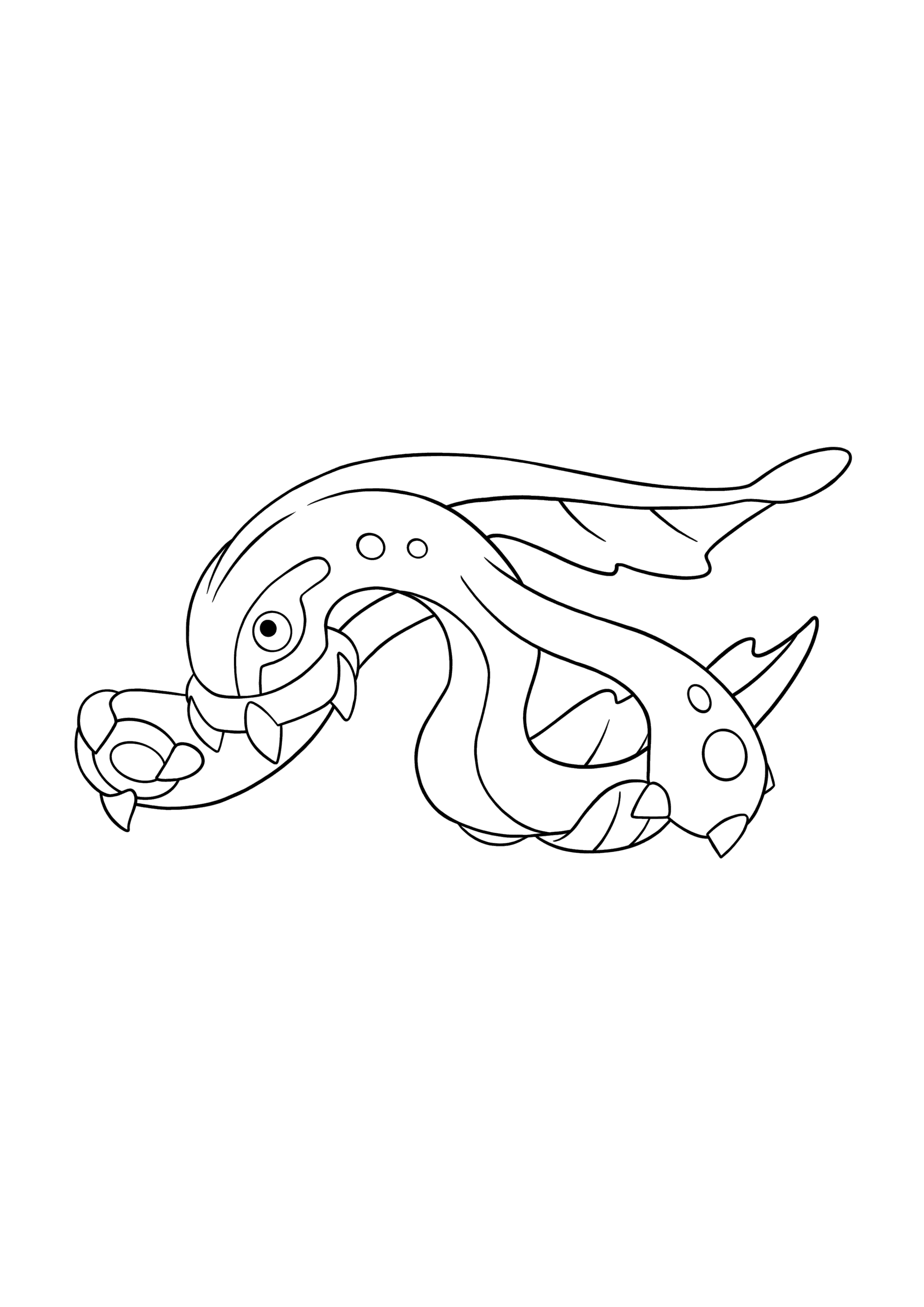 Pokémon Eelektross coloring page