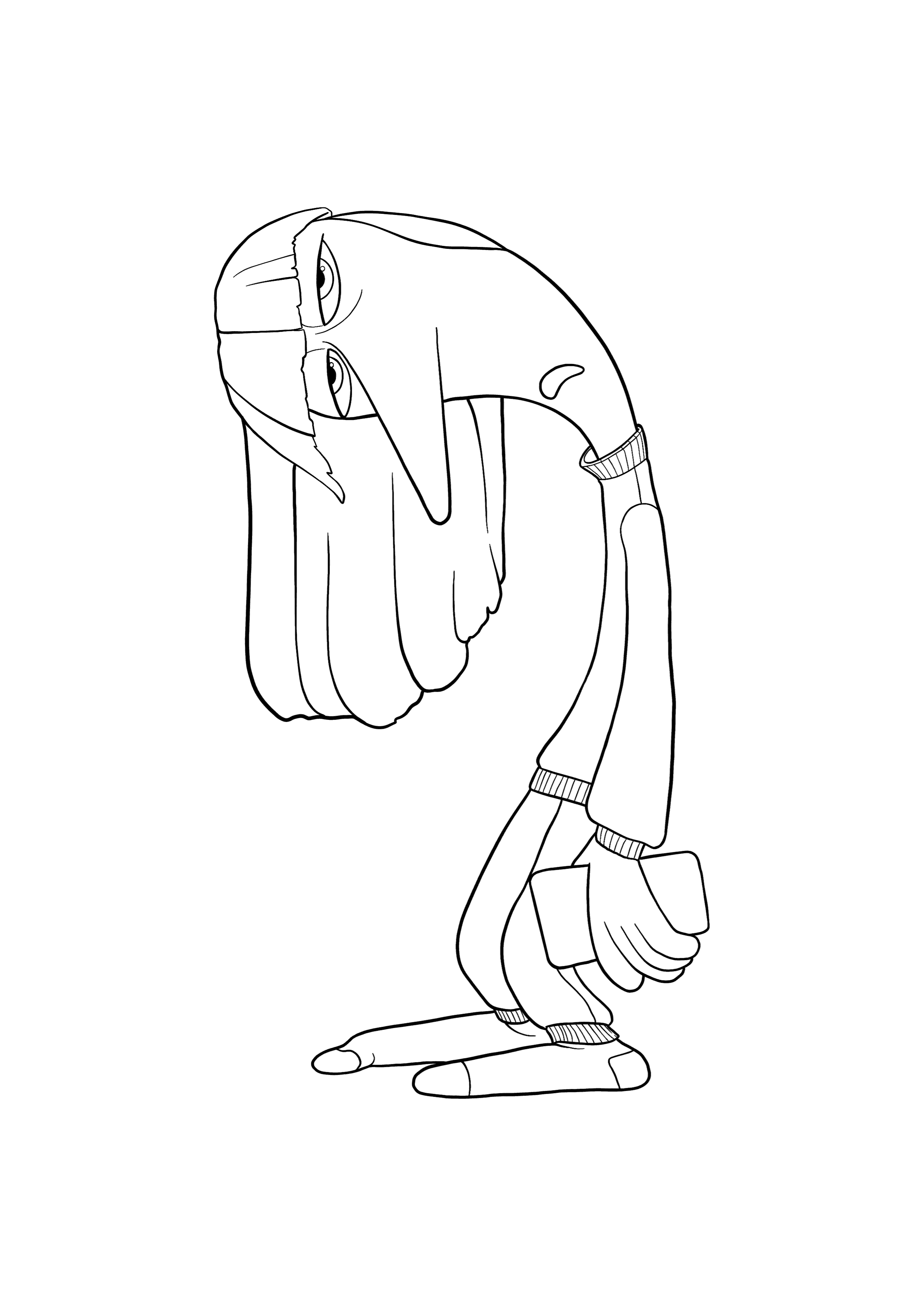 Inside Out 2 Ennui coloring page
