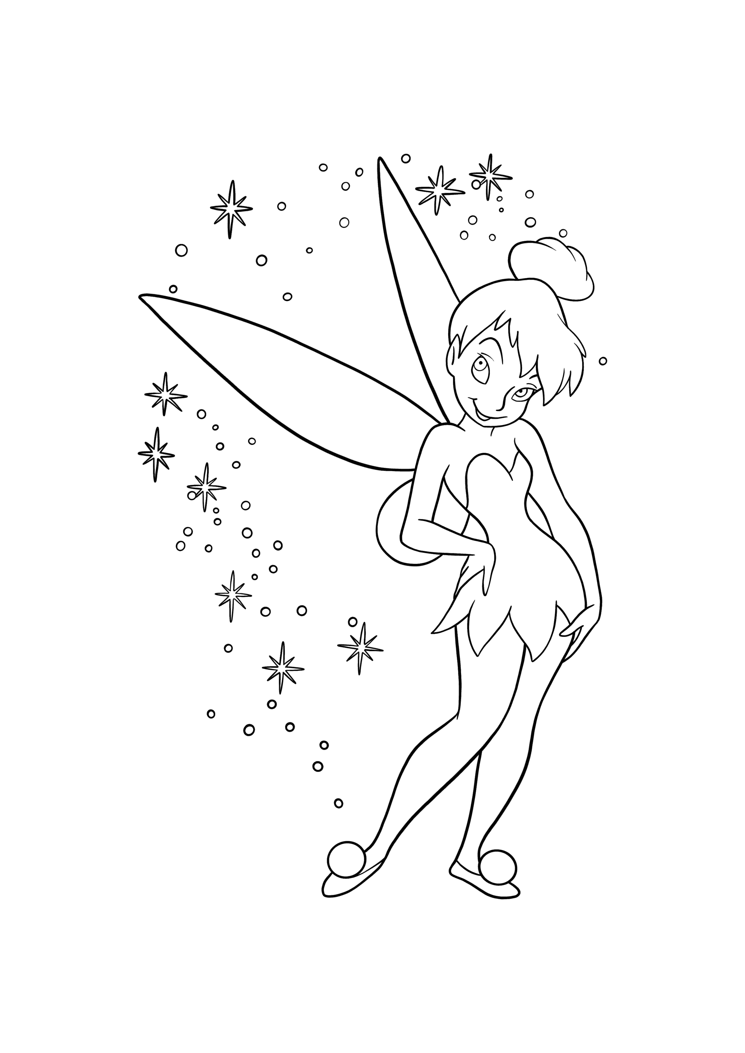 Peter Pan Tinkerbell coloring page