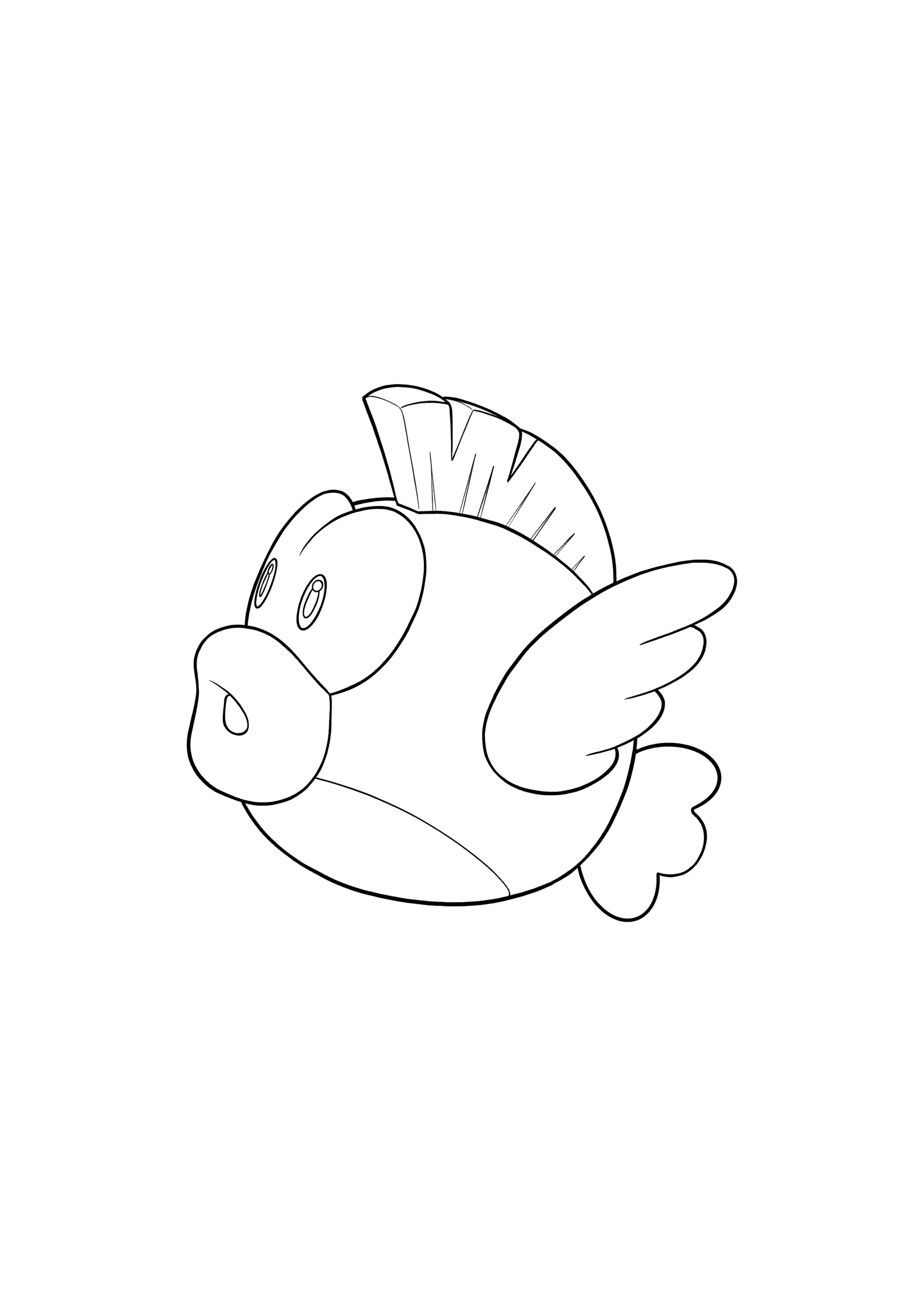 Super Mario Bros. Cheep Cheep coloring page