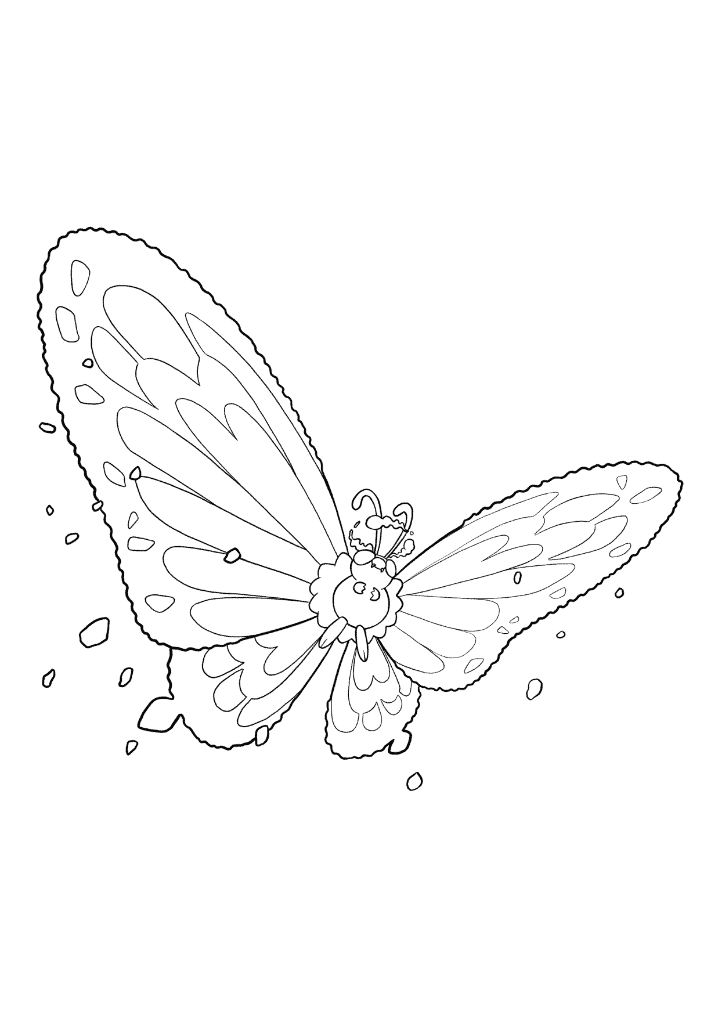 Pokémon Gigantamax Butterfree coloring page