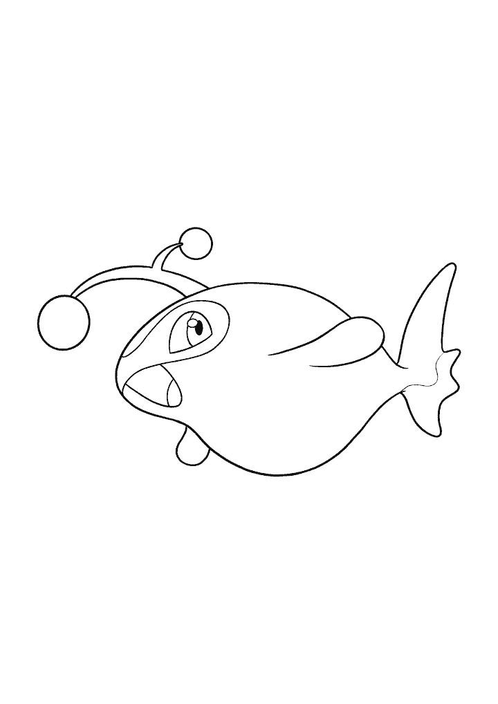 Pokémon Lanturn coloring page