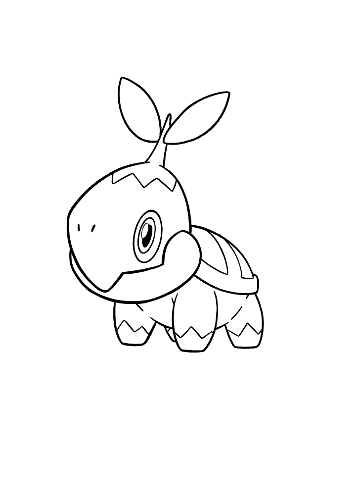 Pokémon Turtwig coloring page