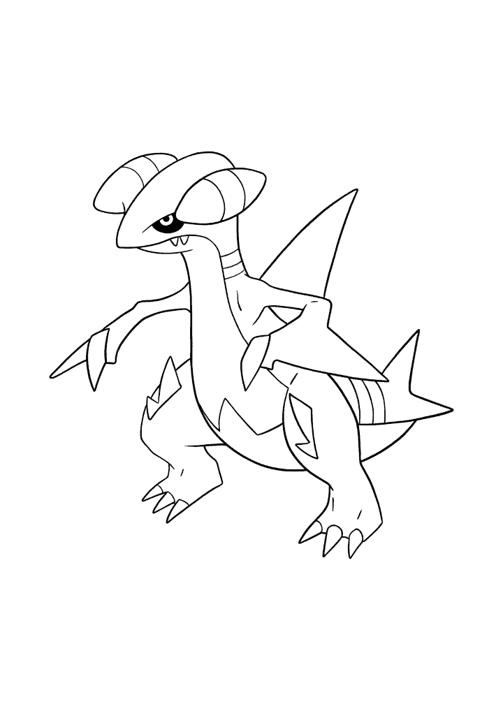 Pokémon Gabite coloring page