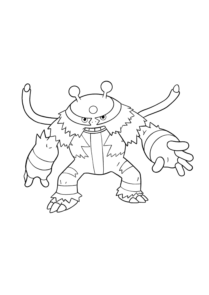 Pokémon Electivire coloring page