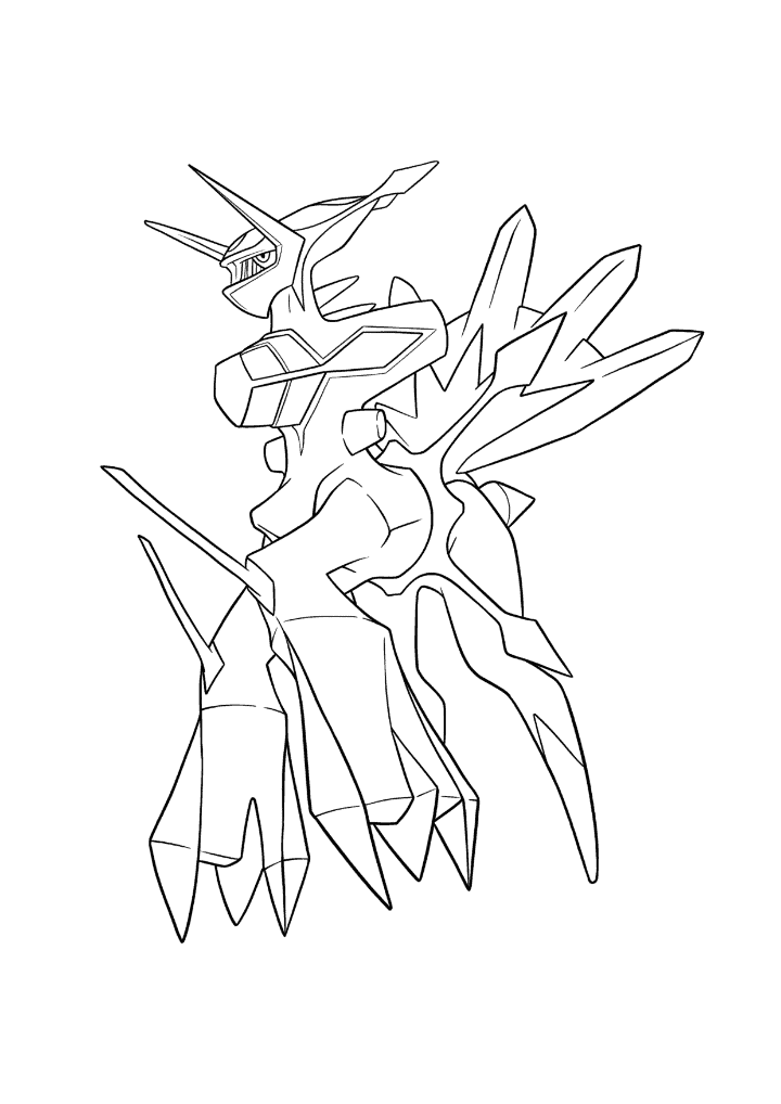 Pokémon Dialga Origin Form coloring page