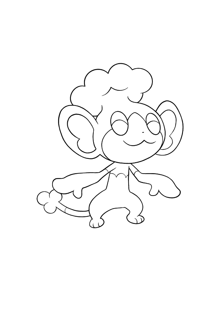 Pokémon Panpour coloring page