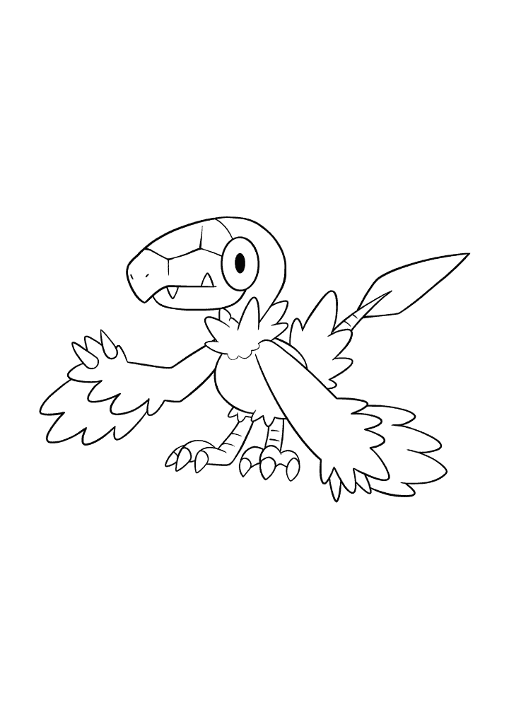 Pokémon Archen coloring page