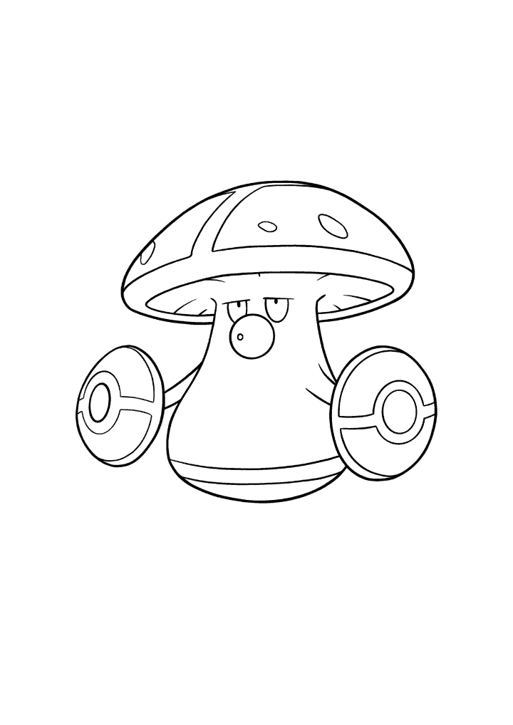 Pokémon Amoonguss coloring page