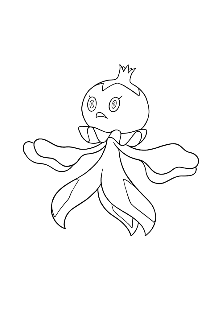 Pokémon Frillish Male coloring page