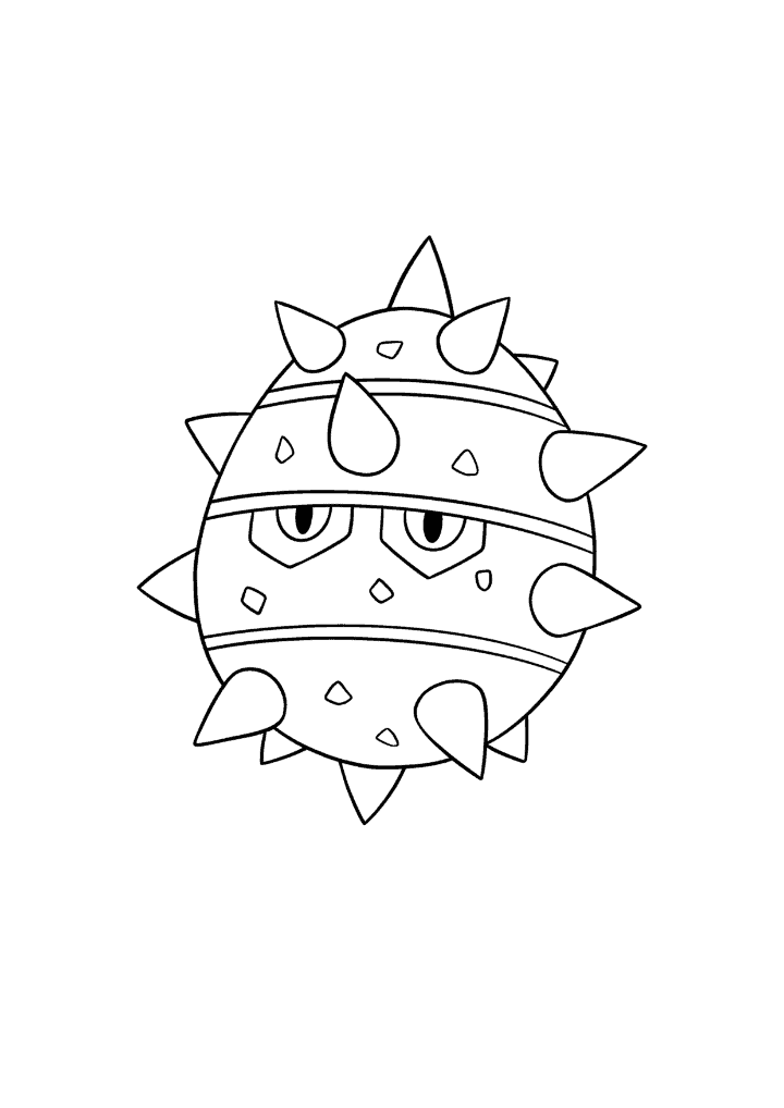 Pokémon Ferroseed coloring page