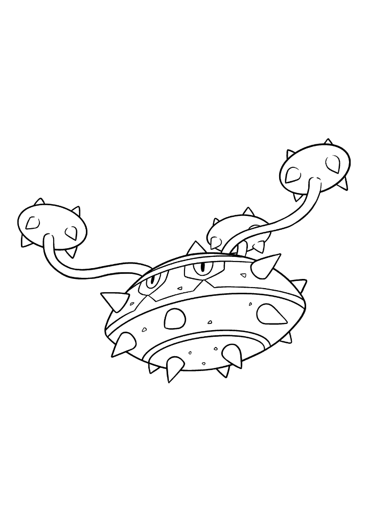 Pokémon Ferrothorn coloring page